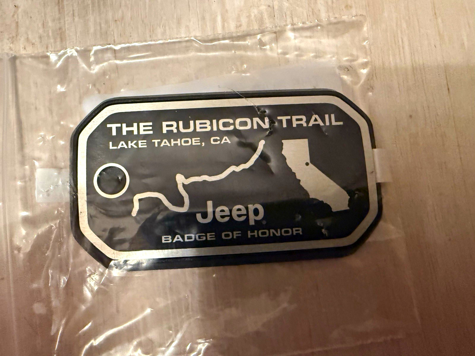 Jeep Badge of Honor Rubicon Trail Lake Tahoe CA Badge 10NE5091 Jeep Badge of Honor Rubicon Trail Lake Tahoe CA Badge 10NE5091