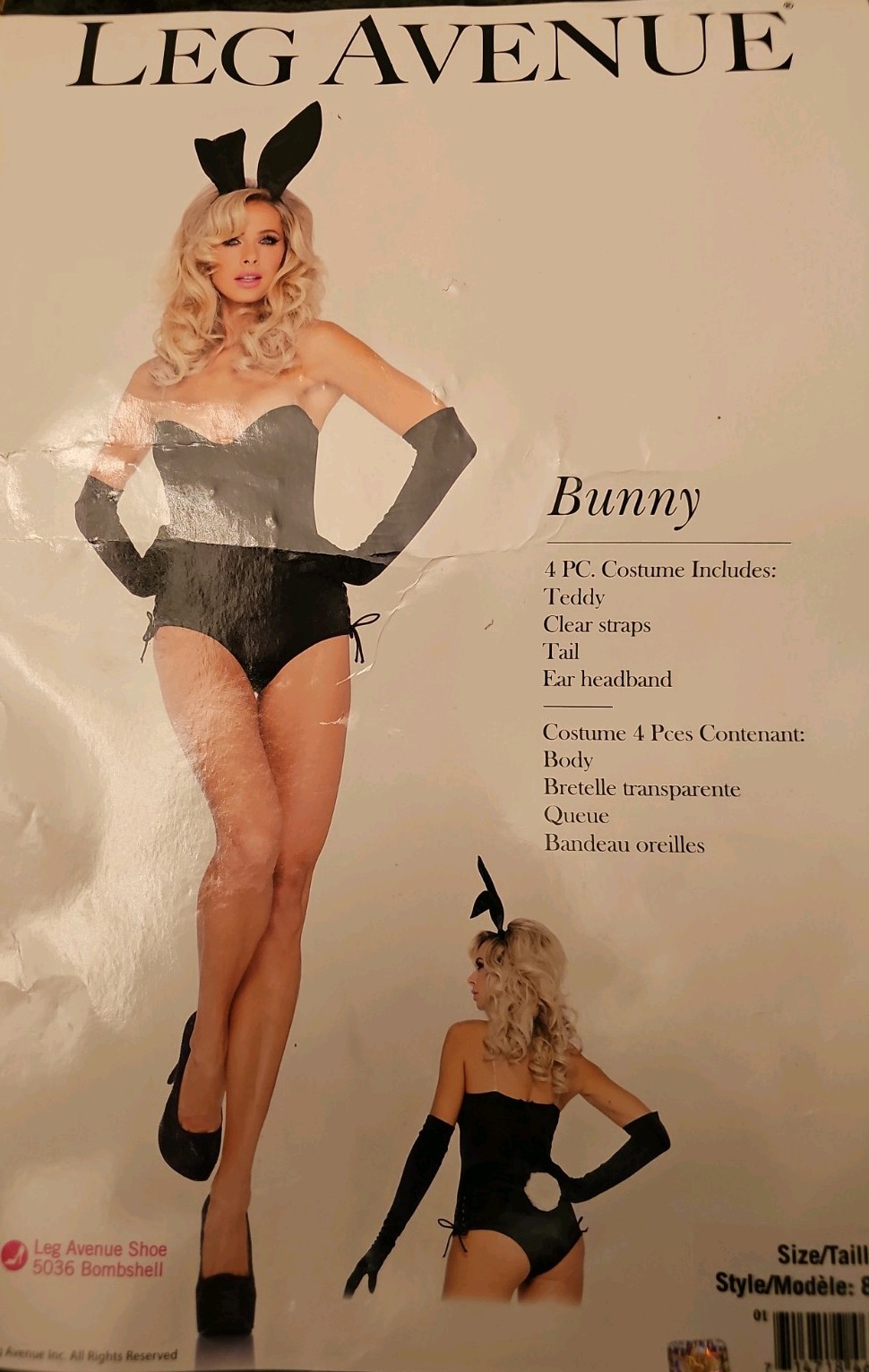 Leg Avenue Women\'s Bunny Costume Adult Size Large