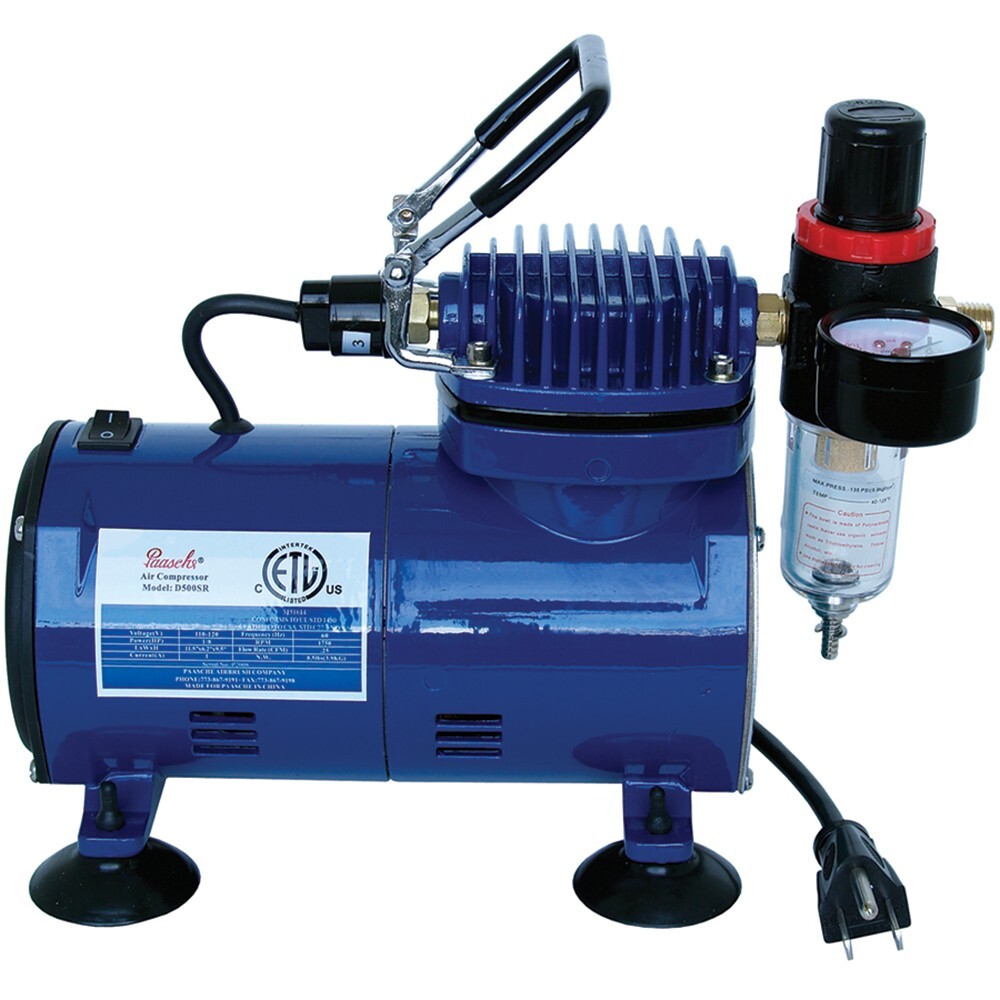 Paasche 1/5 HP Airbrush Compressor w/Regulator, Moisture trap & Auto Shutoff 
