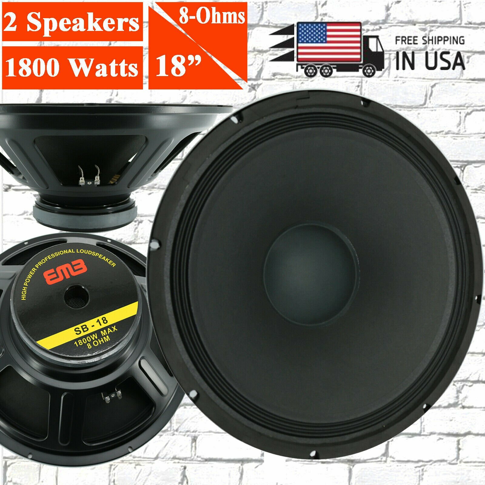 2x EMB SB-18 1800W 18\