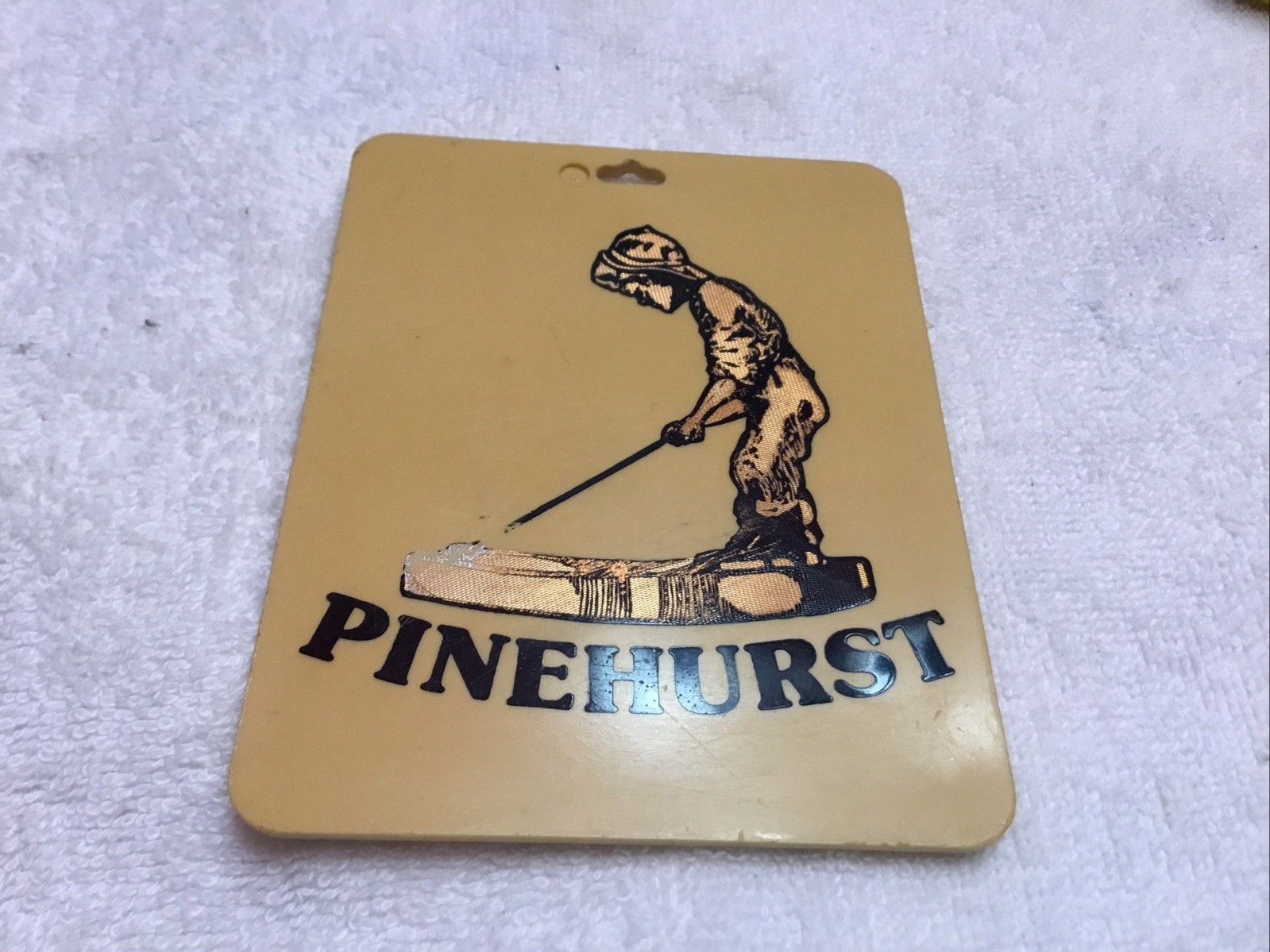 Vintage Pinehurst Golf Club Luggage / Golf Bag Tag, 3.5\ Vintage Pinehurst Golf Club Luggage / Golf Bag Tag, 3.5\