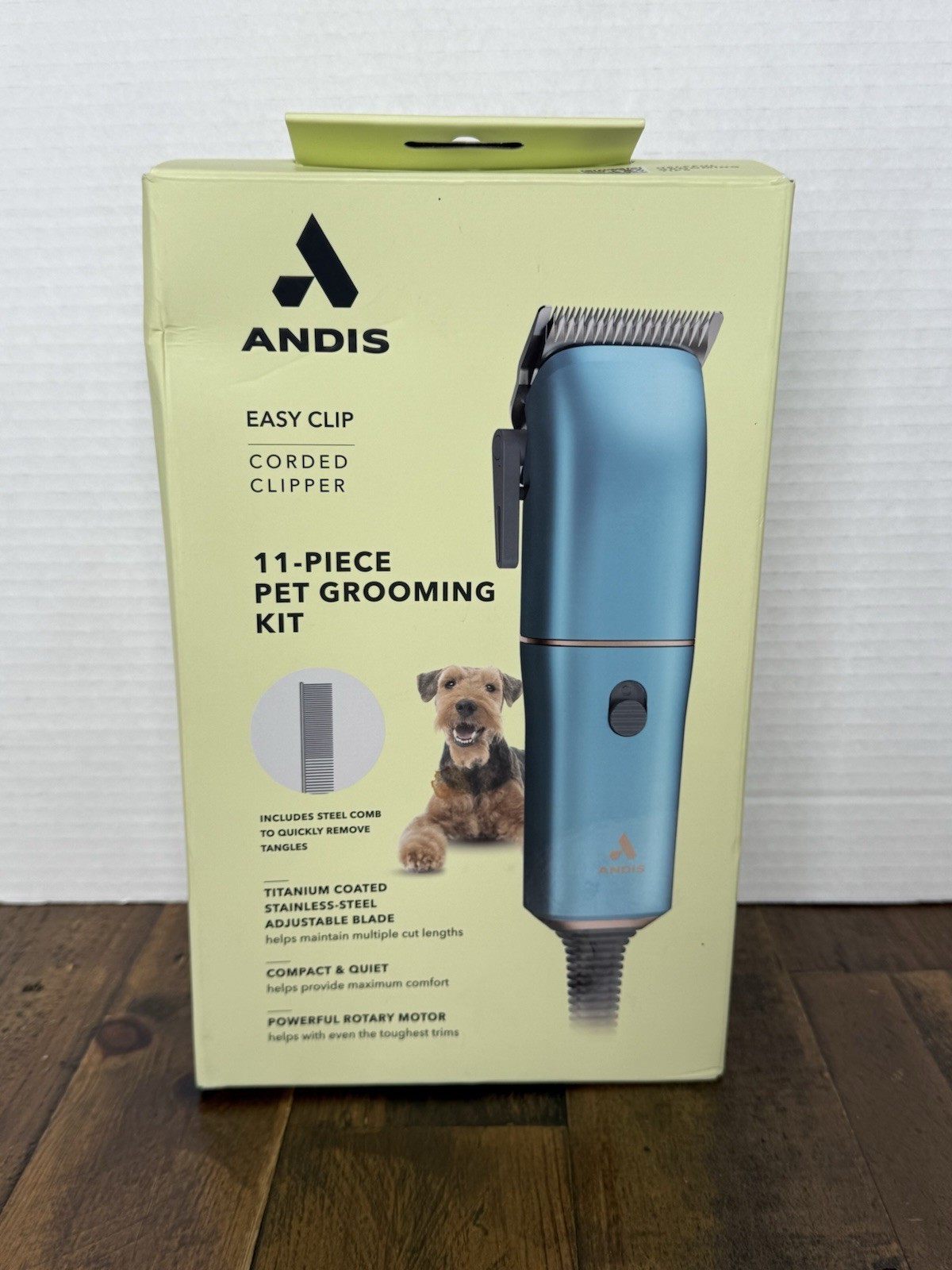 Andis 11-Piece Corded Pet Grooming Clipper Set  *New In Open Box*