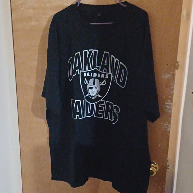 Gildan NFL Oakland Raiders T-Shirt Shirt Black Football Size 3XL