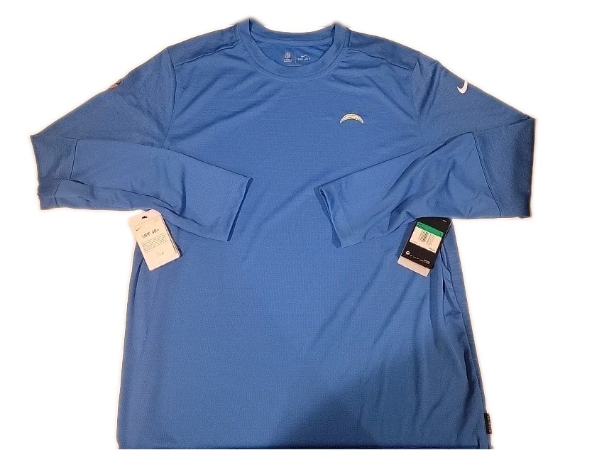 NWT Los Angeles Chargers Nike NFL Dri-Fit Longsleeve Shirt Men's Size XL NWT Los Angeles Chargers Nike NFL Dri-Fit Longsleeve Shirt Men's Size XL