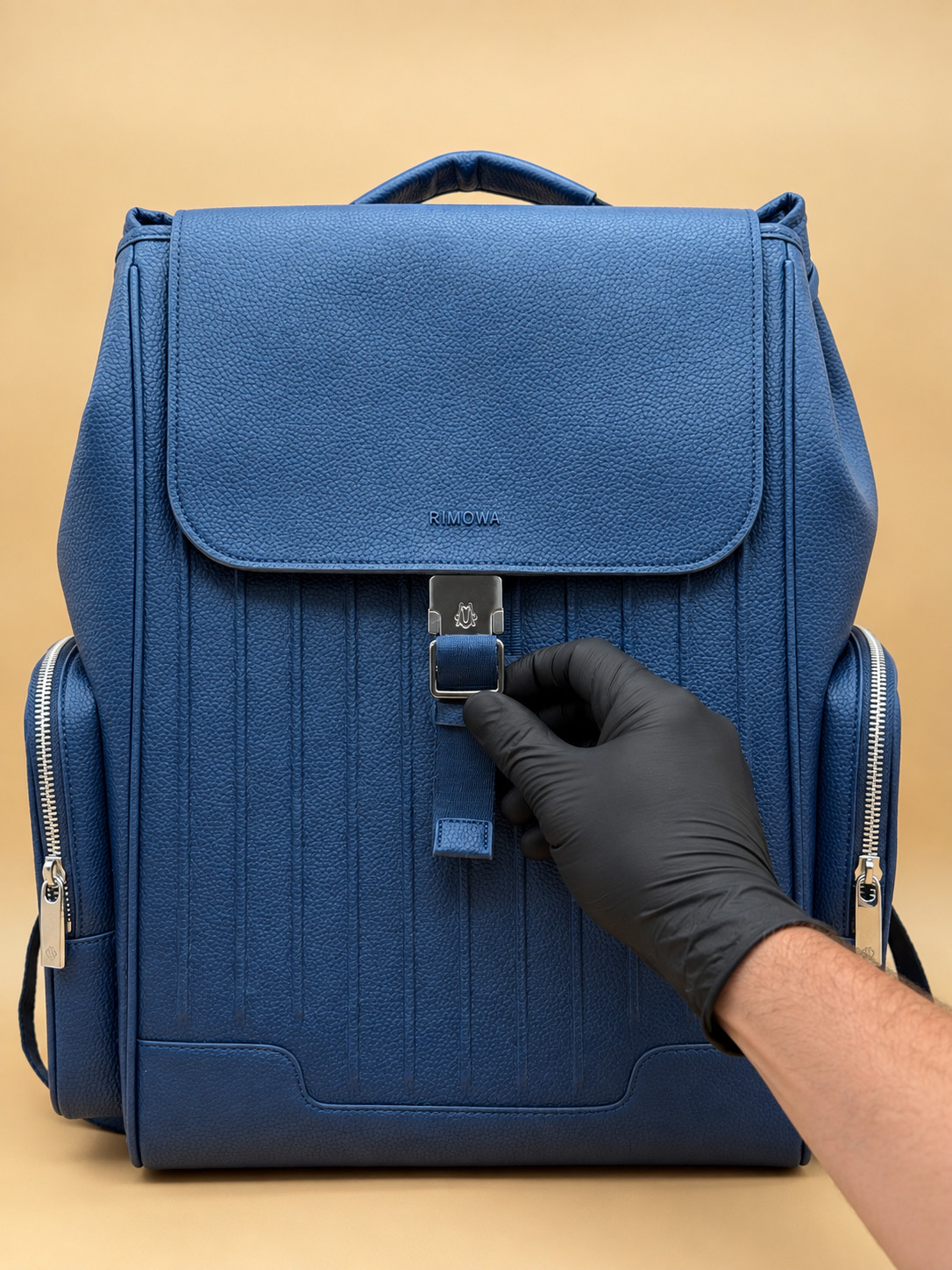 RIMOWA Never Still Flap Backpack Large Navy Blue Fast Shipping