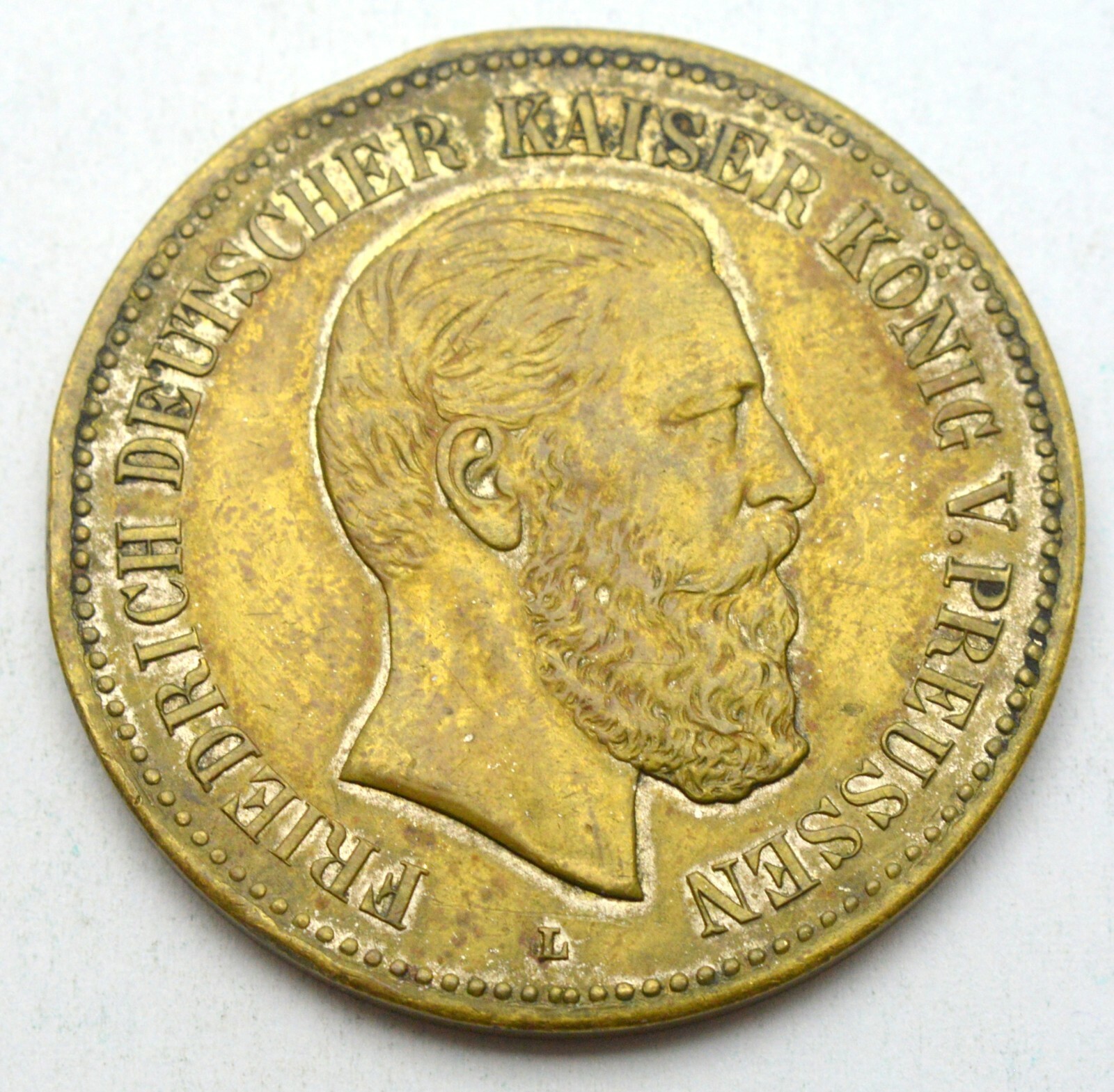 GERMANY FRIEDRICH KAISER PRUSSIA 1831-1888 LERNE LEIDEN OHNE MEDAL