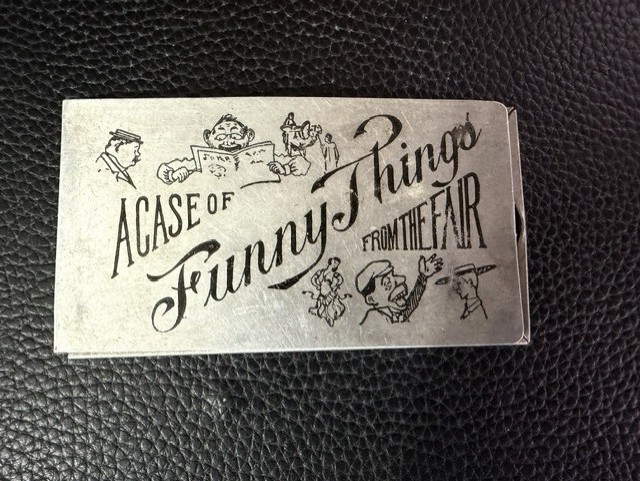 ULTRA RARE-1904 St Louis Worlds-A Case of Funny Things-RISQUE-7 Metal Cards