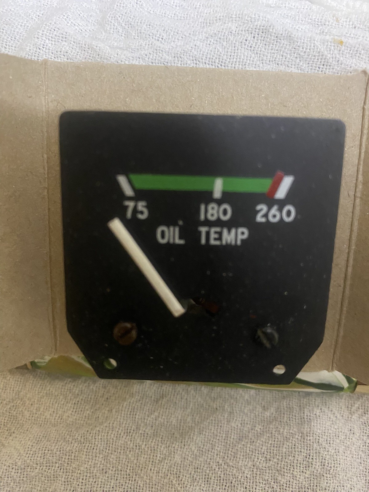 Piper Oil Temperature Gauge Part Number 442700 for PA28 and Other Pipers.