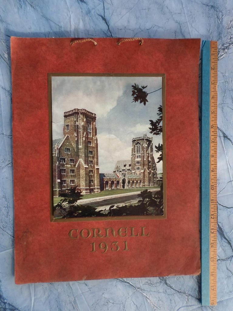 ANTIQUE 1931 CORNELL UNIVERSITY CALENDAR CAMPUS SCENES FOOTBALL GAME PHOTOGRAPHS