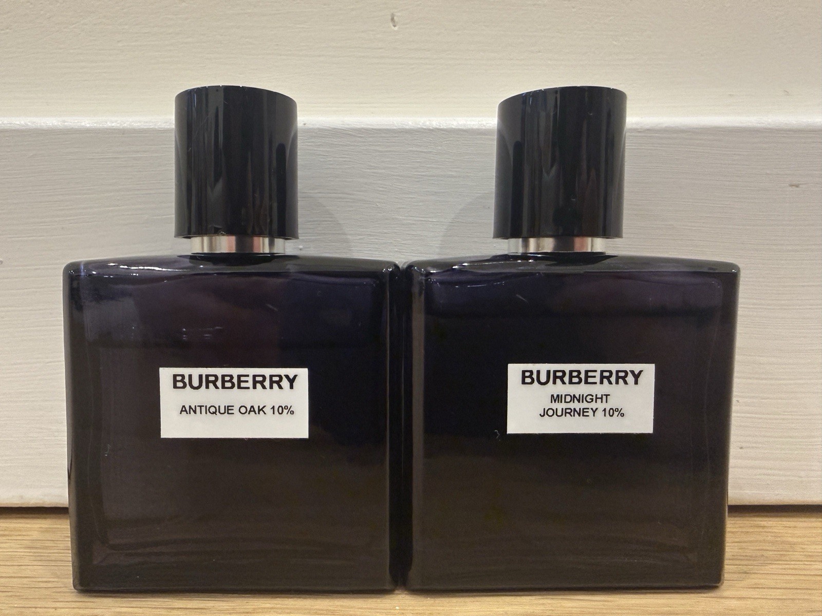Discontinued Burberry Antique Oak & Midnight Journey Perfume 30 Ml Travel Size