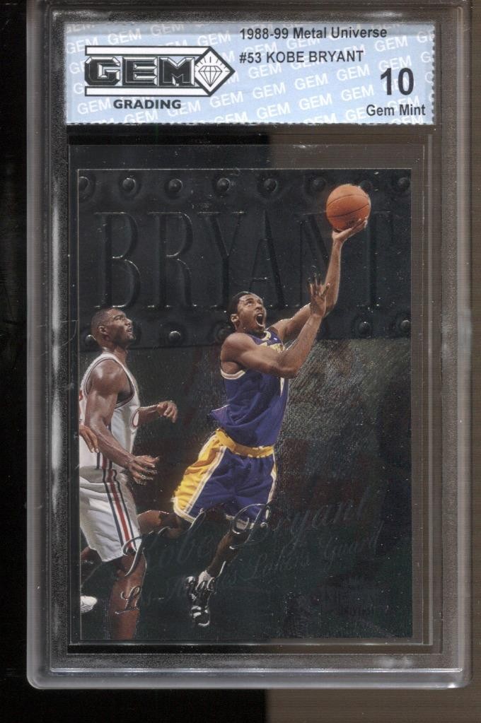 1998-99 Kobe Bryant Metal Universe #53 Gem Mint 10 LA Lakers