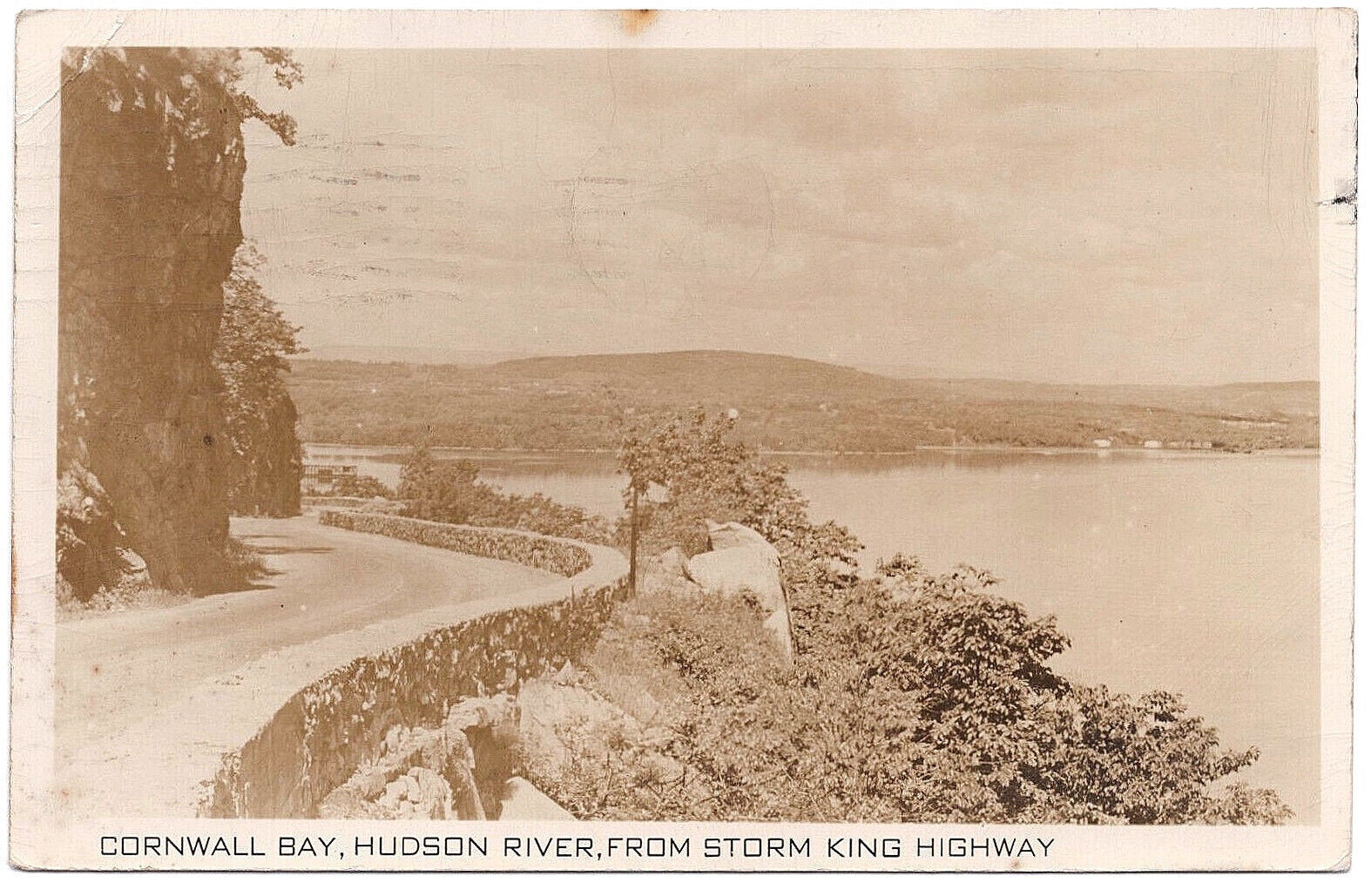 1947 Cornwall Bay NY RPPC Real Photo Postcard Hudson River Storm King Highway 1947 Cornwall Bay NY RPPC Real Photo Postcard Hudson River Storm King Highway