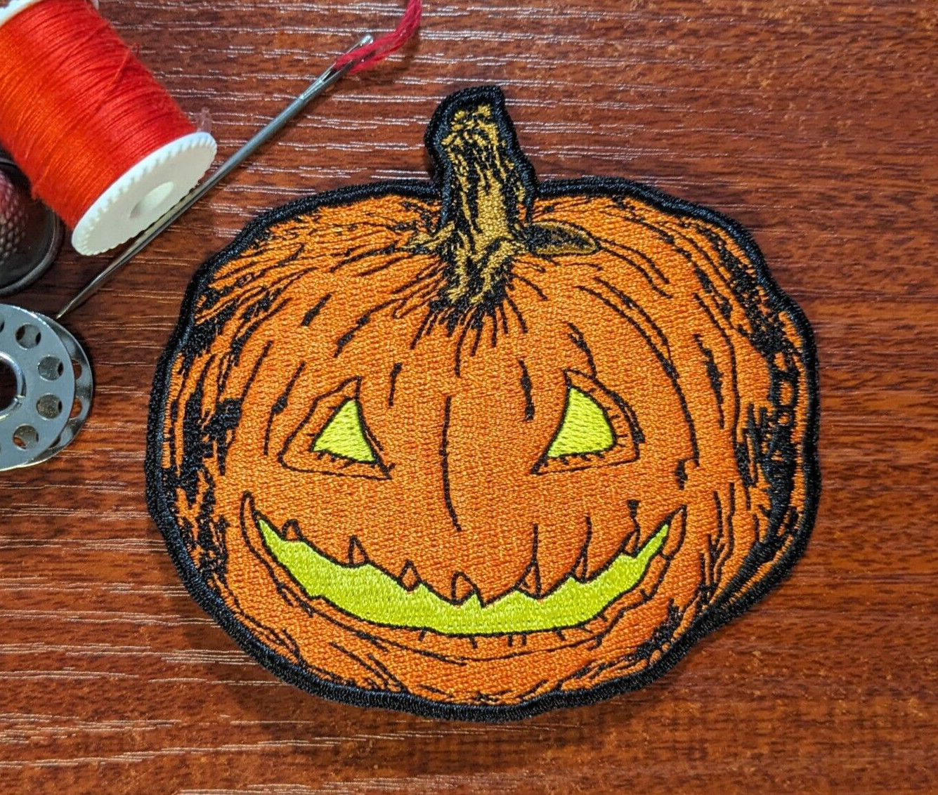 Jack o Lantern Patch 3.25x3.5\