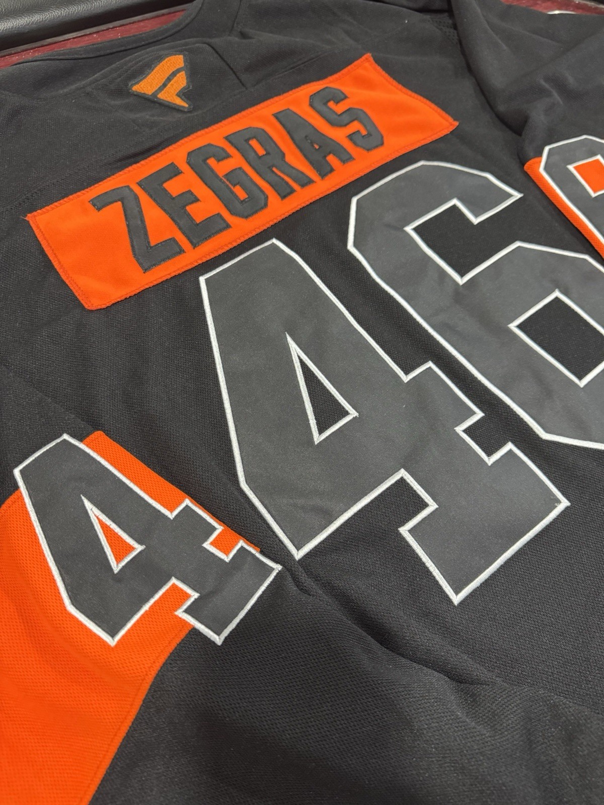 Trevor ZEGRAS Philadelphia Flyers #46 Black  Alt. Jersey All Sizes New w/tag