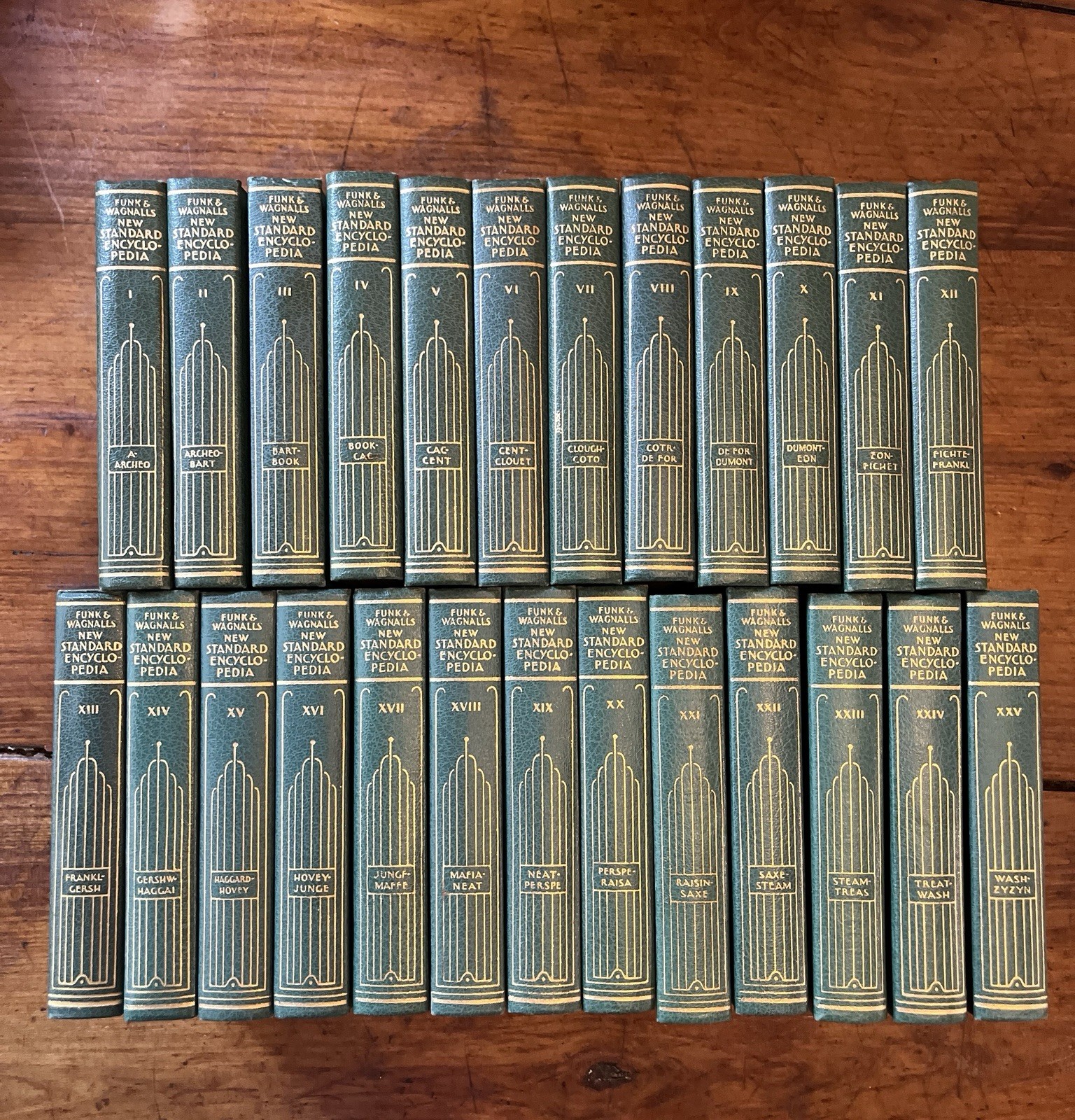 Funk & Wagnalls New Standard Vintage ENCYCLOPEDIA  1931 Complete Set.