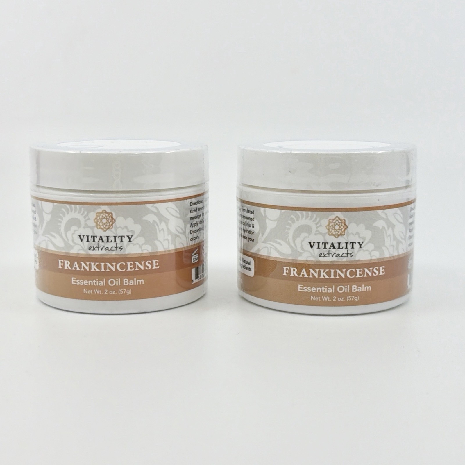 Vitality Extracts FRANKINCENSE Essential Oil Balm 2 Pack 2oz Each NEW SEALED