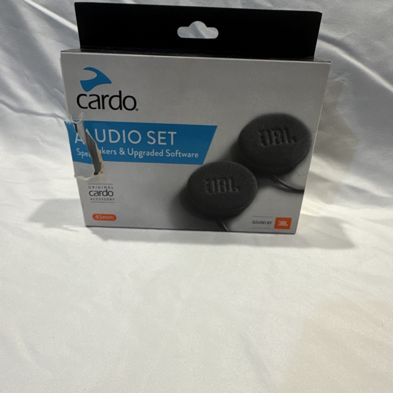 JBL Cardo Audio Set Speakers & Upgraded Software New ( Damaged Box) JBL Cardo Audio Set Speakers & Upgraded Software New ( Damaged Box)