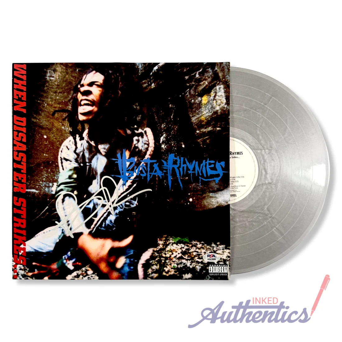 Busta Rhymes Signed Autographed Vinyl LP \ Busta Rhymes Signed Autographed Vinyl LP \