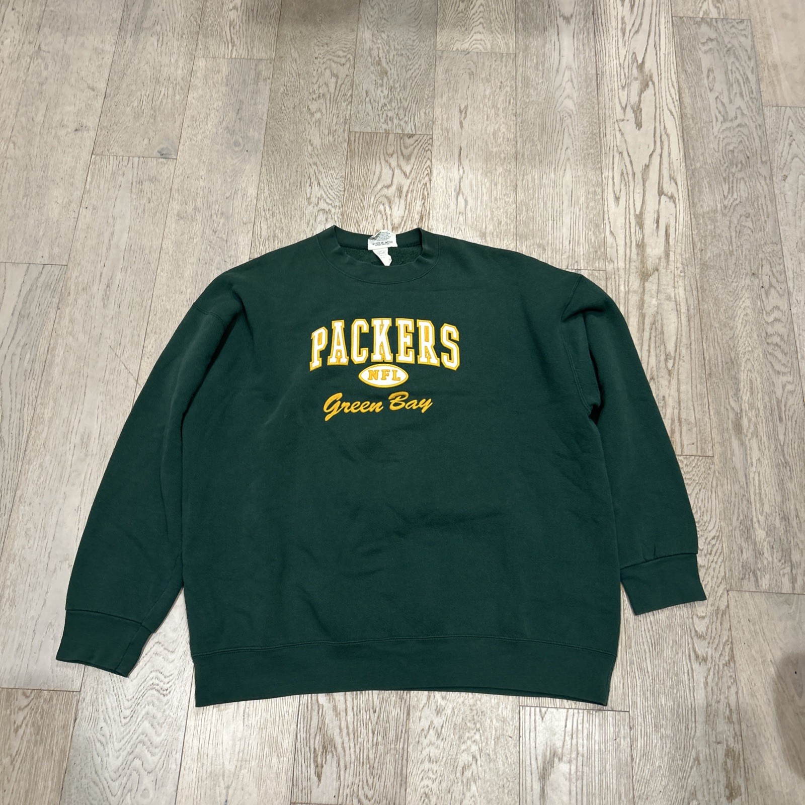 Vintage Lee Sport Green Bay Packers Mens XXL Made In USA Crewneck Sweatshirt
