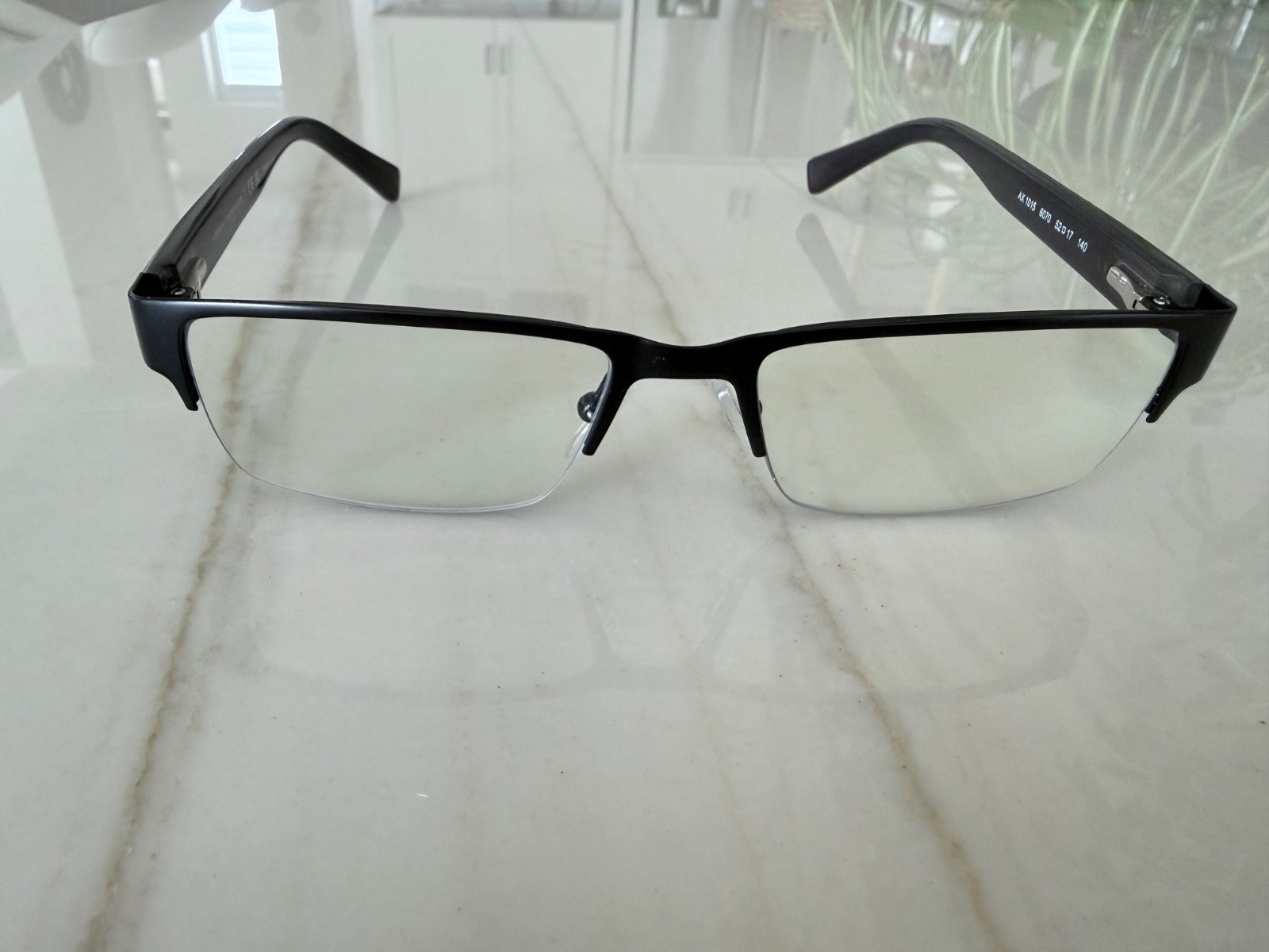Armani Exchange AX 1015 6070 Reading Glasses +1.75 Blue Light 52-17-140 Case