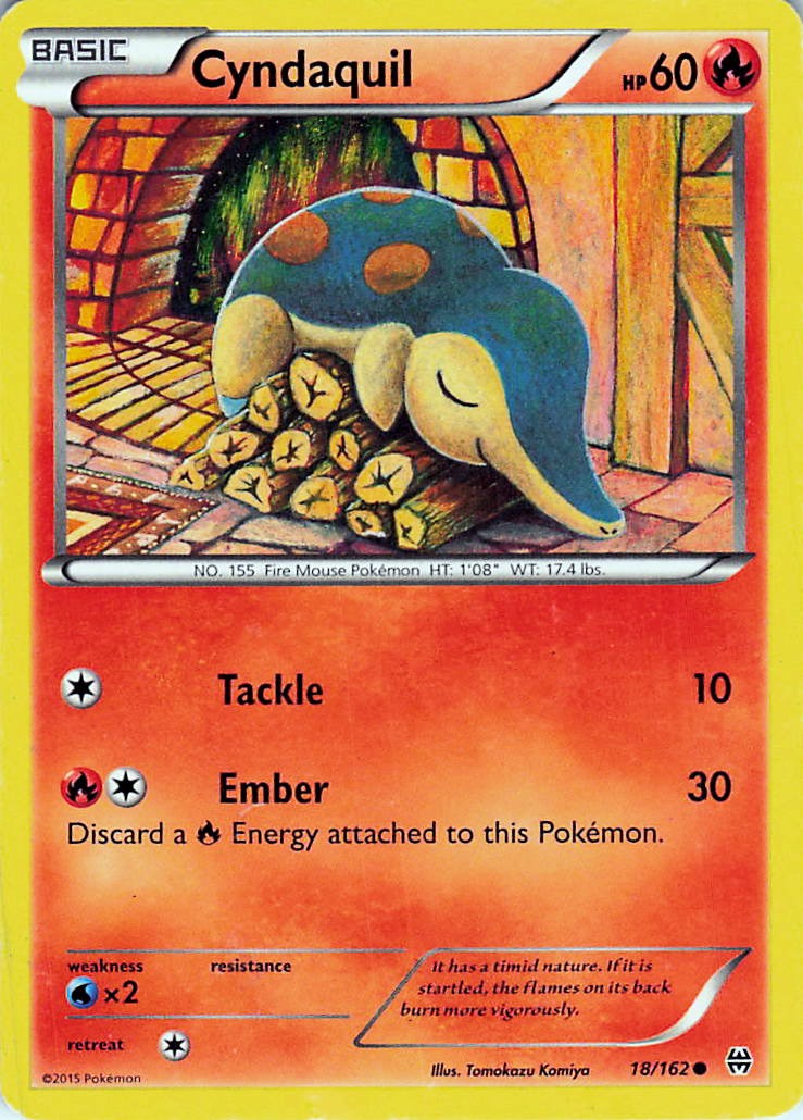 Cyndaquil Common 18/162 Tomokazu Komiya