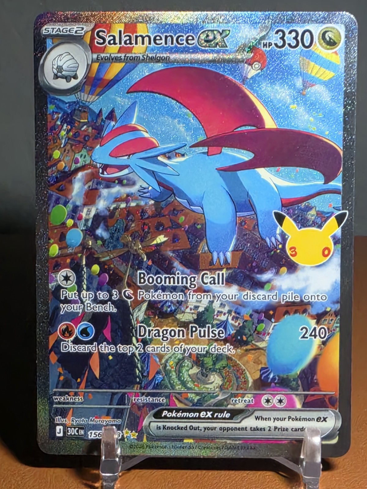 Salamence ex 156/128 Me: 30th Celebration Holo Pokemon tcg Salamence ex 156/128 Me: 30th Celebration Holo Pokemon tcg