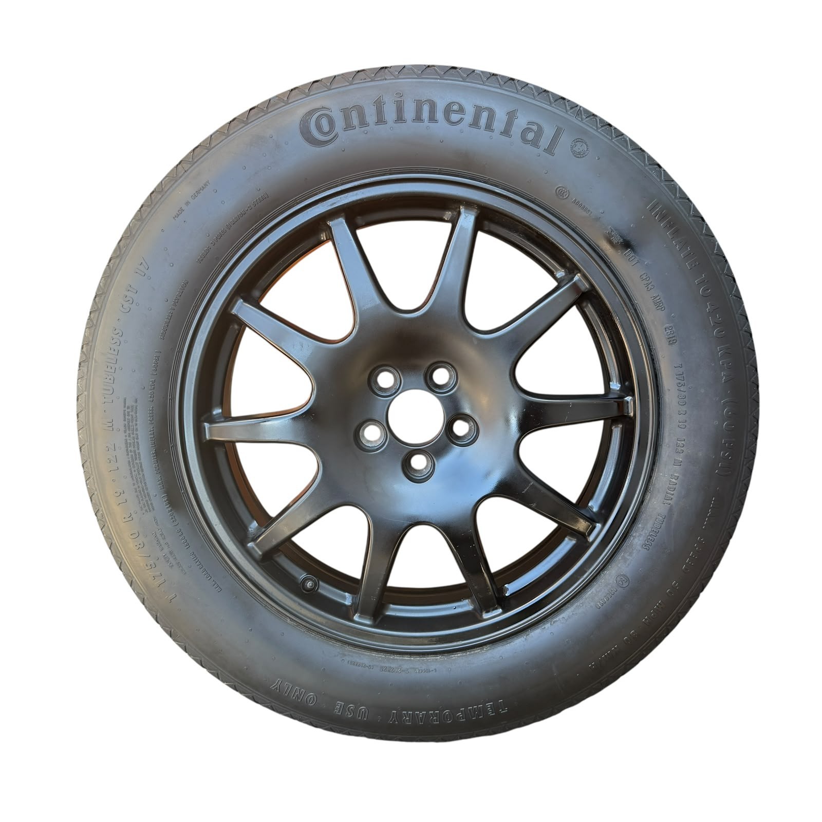 18-23 Range Rover Velar L560 17-23 Jaguar F-Pace Donut Spare Tire T175/80R19 OEM