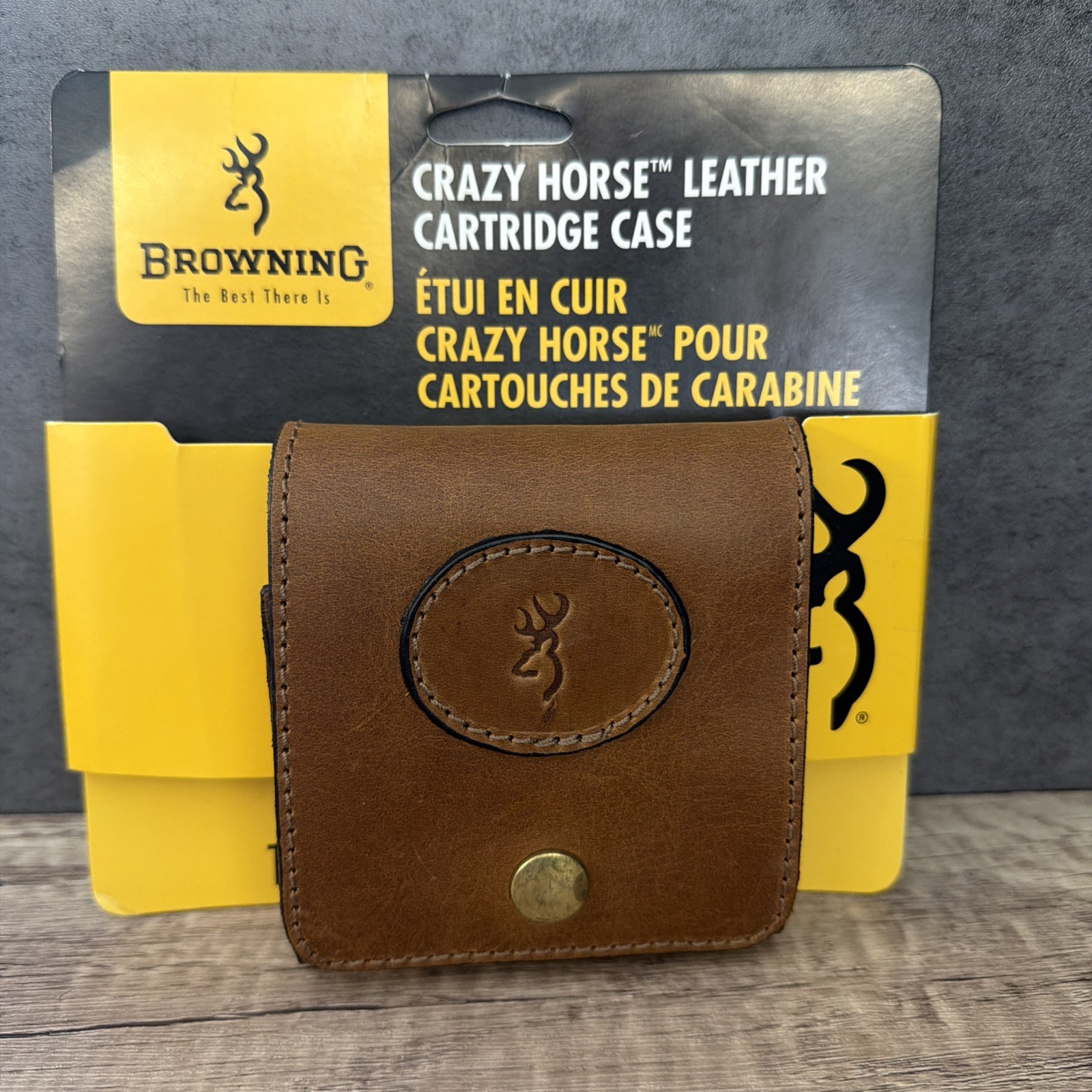 Browning Crazy Horse Leather Cartridge Case 12198  Belt Loop 