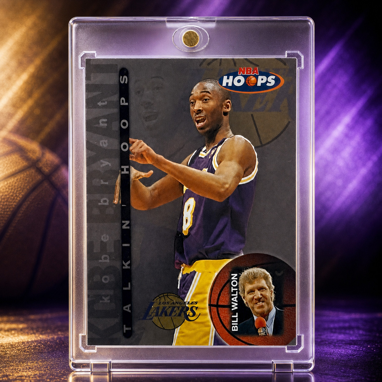 KOBE BRYANT CARD REFRACTOR SP 2ND YEAR HOLOFOIL INSERT SKYBOX LAKERS JERSEY #8