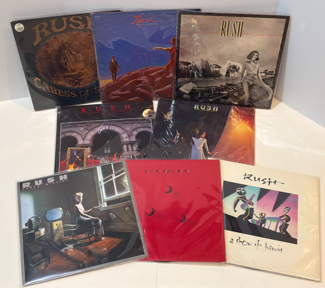 Rush Vinyl LP Lot Hemispheres Permanent Waves Moving Pictures Power Windows 200g