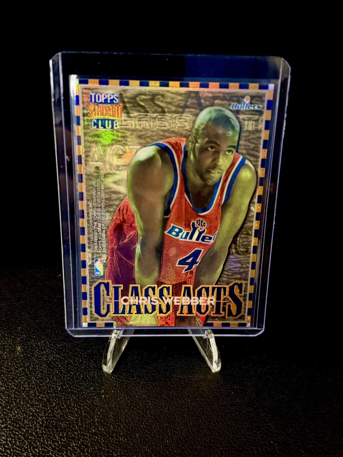 1996-97 Topps Stadium Club - Class Acts Chris Webber, Juwan Howard Refractor