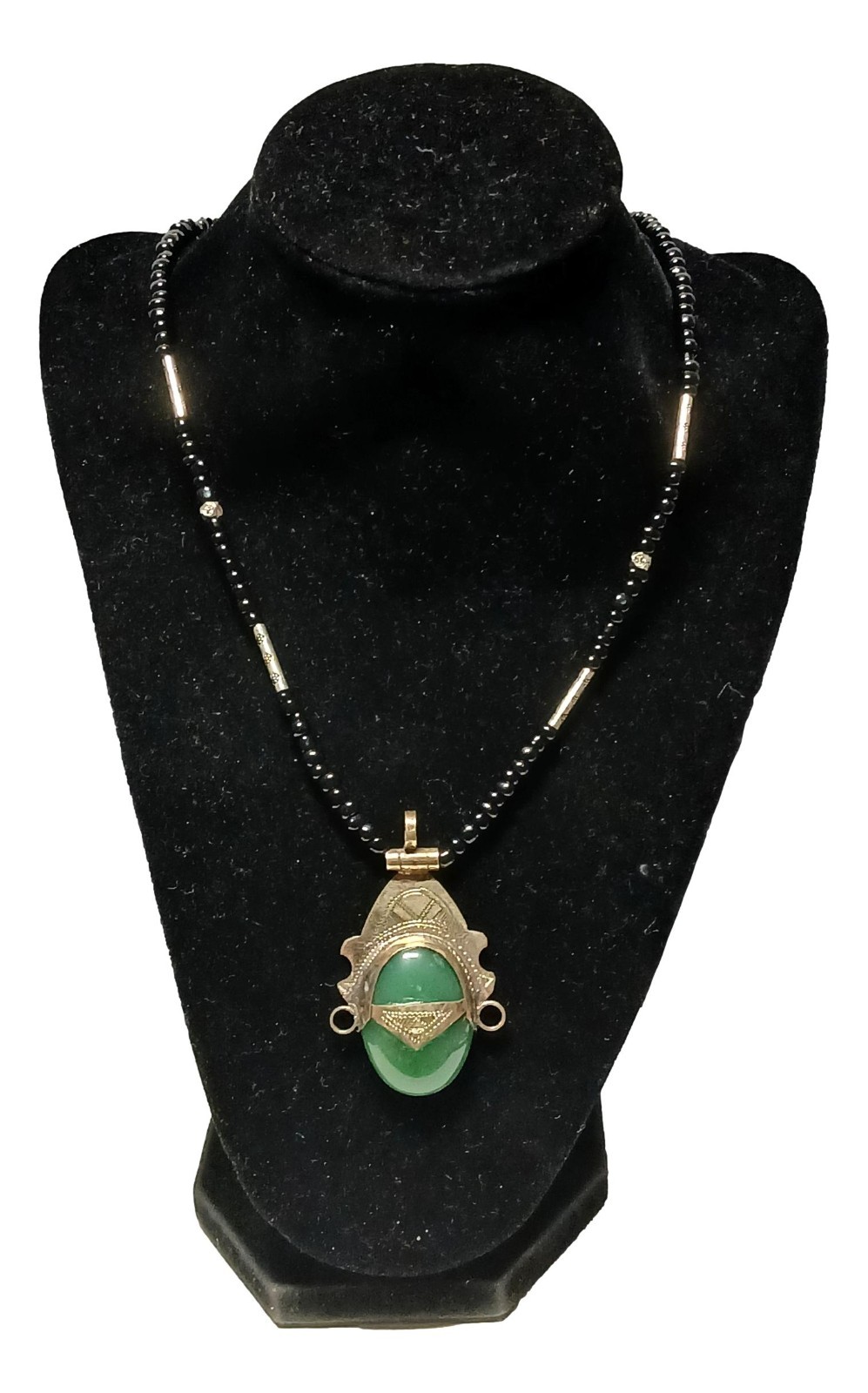 Handcrafted African Tuareg Berber Green Color Necklace  Ethnic Tribal Jewelry