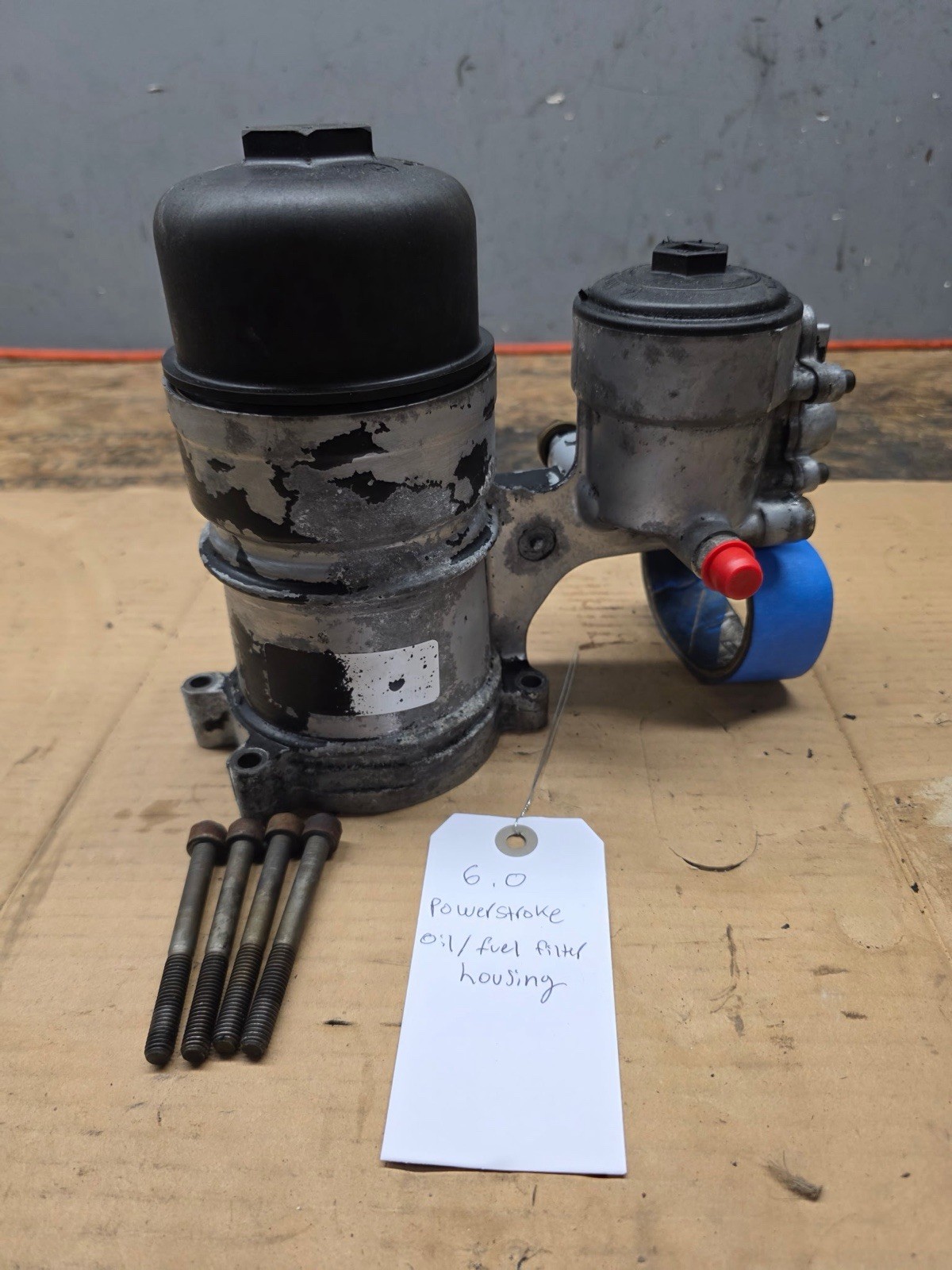 03-07 Ford 6.0L Diesel Fuel/Oil Filter Housing Assembly P/N: 1844576C92 OEM 03-07 Ford 6.0L Diesel Fuel/Oil Filter Housing Assembly P/N: 1844576C92 OEM