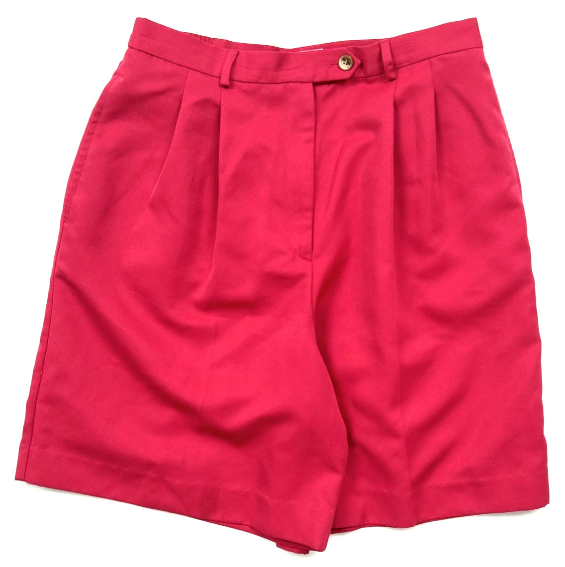 Talbots Women\'s Size 2 Classic Chino Style Shorts - Vibrant Fuchsia Pink Talbots Women\'s Size 2 Classic Chino Style Shorts - Vibrant Fuchsia Pink