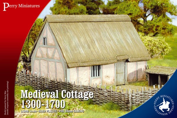 Medieval Cottage Terrain 1300-1700 - Plastic Perry Renedra 28mm Scenery YHP