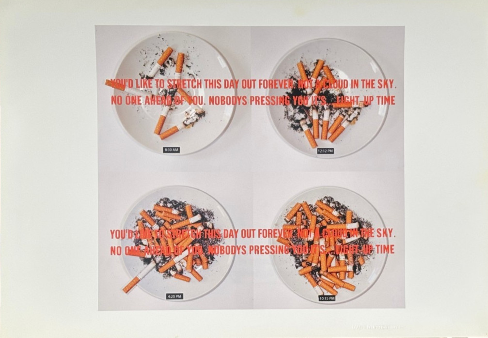 Cigarettes & Ash Trays Conceptual Fine Art 16 1/2 x 11 3/4 Photo-Mark Bugzester