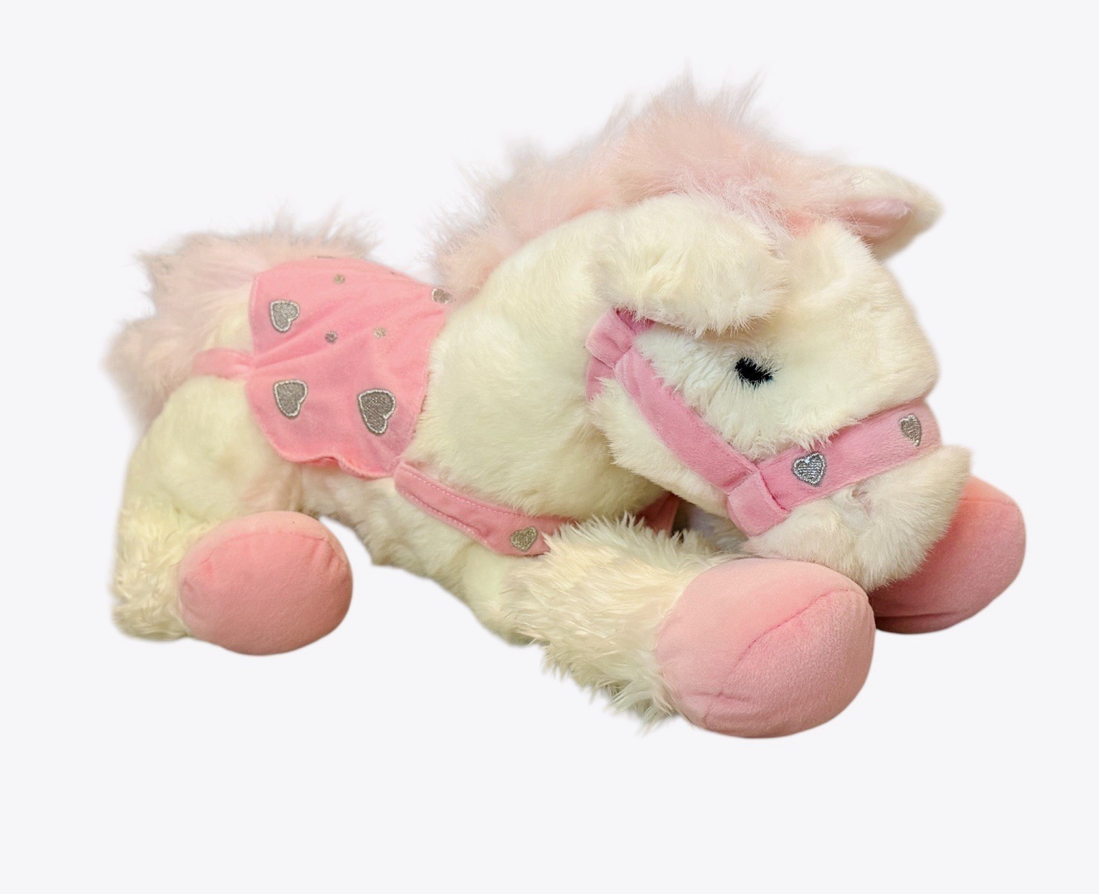 Vtg Ganz Heritage Collection Klip Klop The Horse Pink And White Hearts Rare 20”