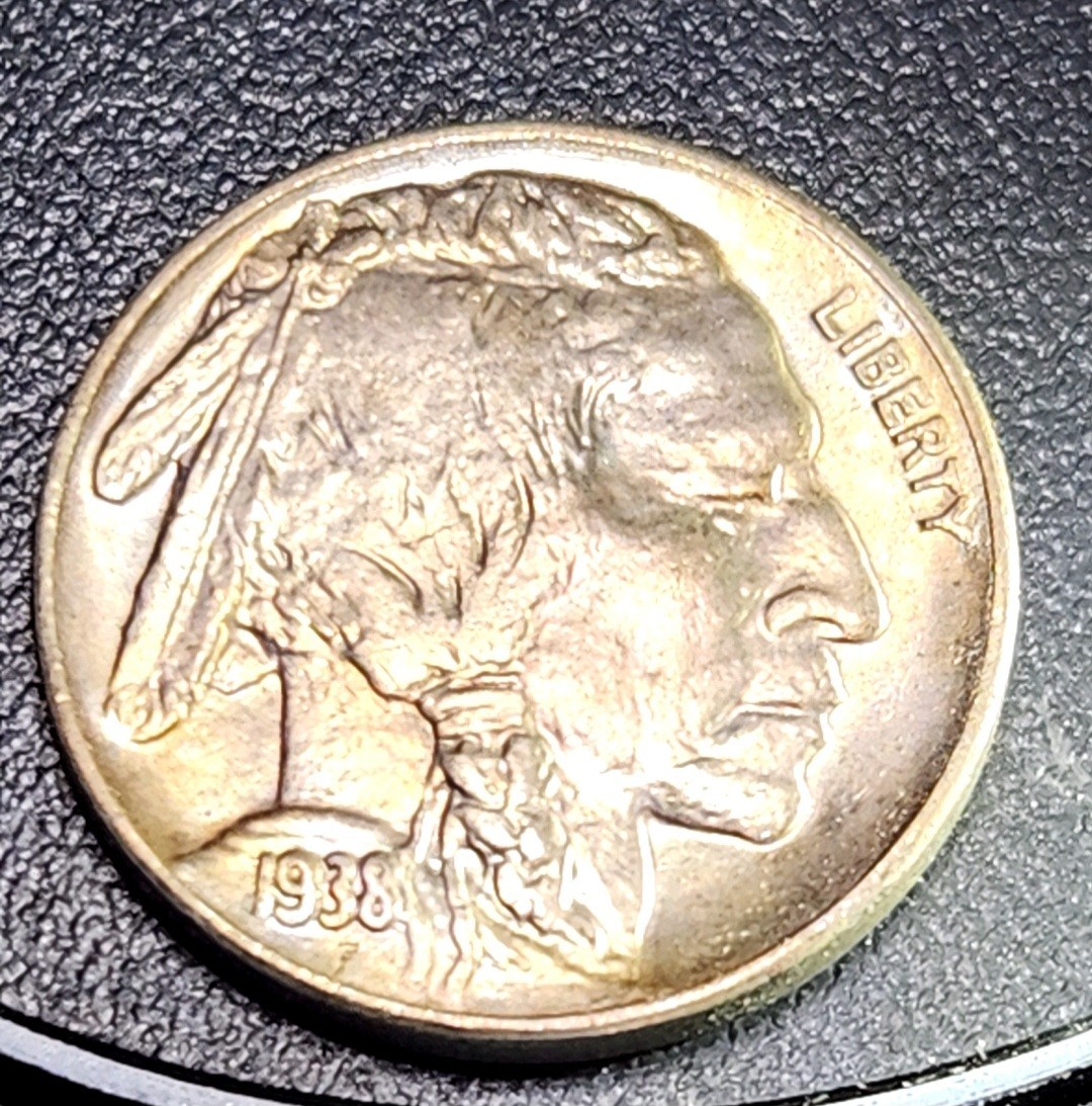 1938-D/D Buffalo Nickel 5¢ – D Over D RPM Variety – Final Year Issue