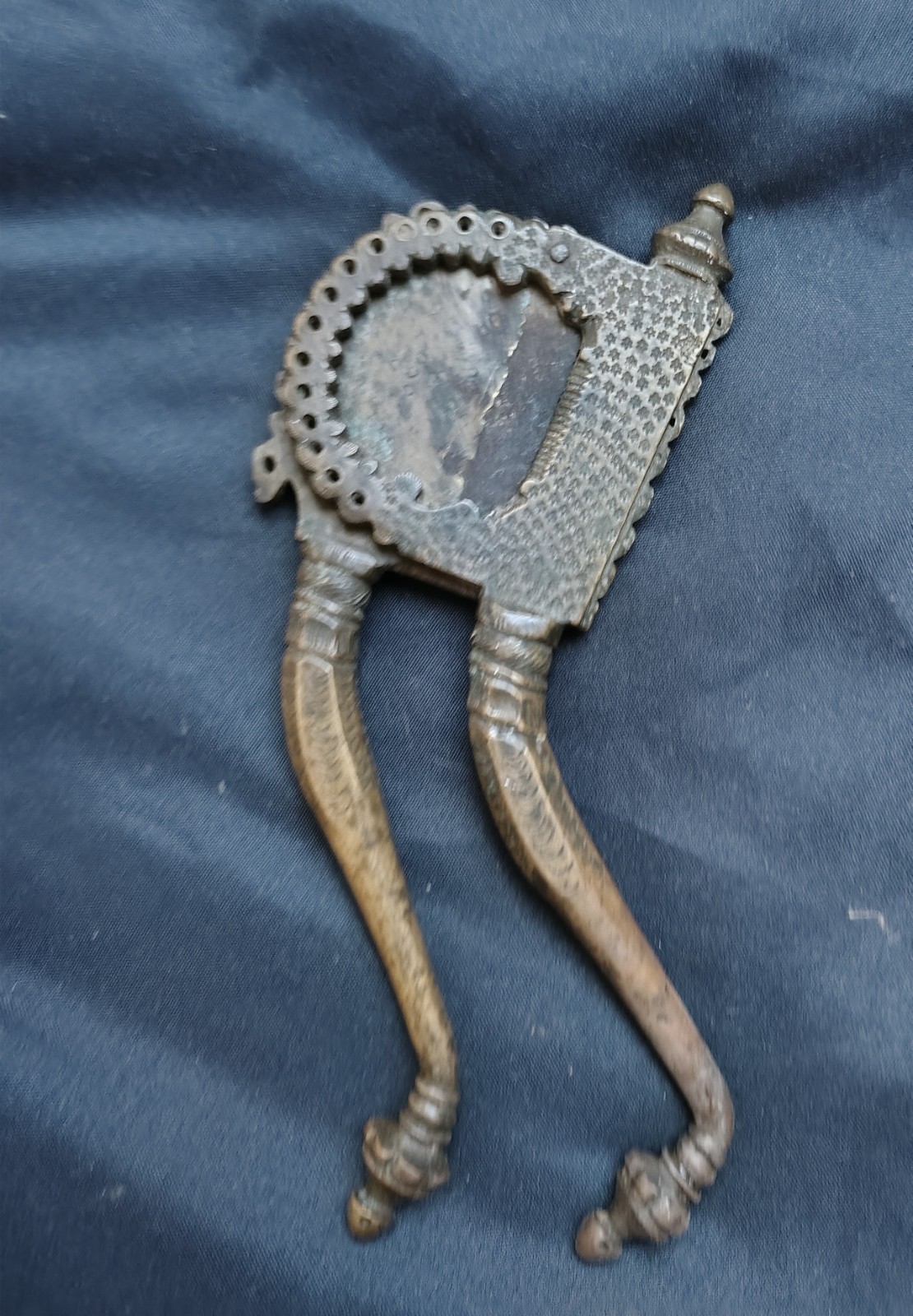 Antique Brass Bronze Betel Nut Cutter Sarota Hand Carved India Indonesian Fine