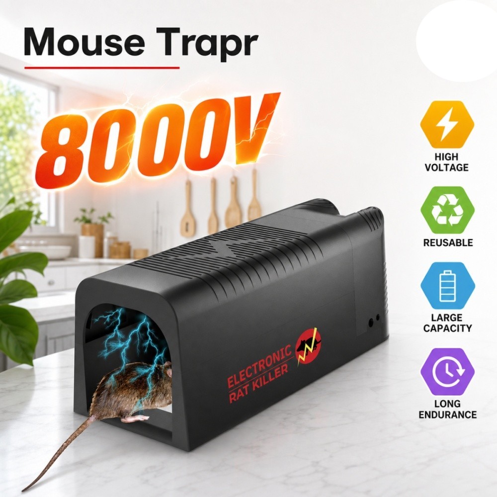 8000v Electronic Mouse Trap Victor Control Rat Killer Electric Rodent Zapper