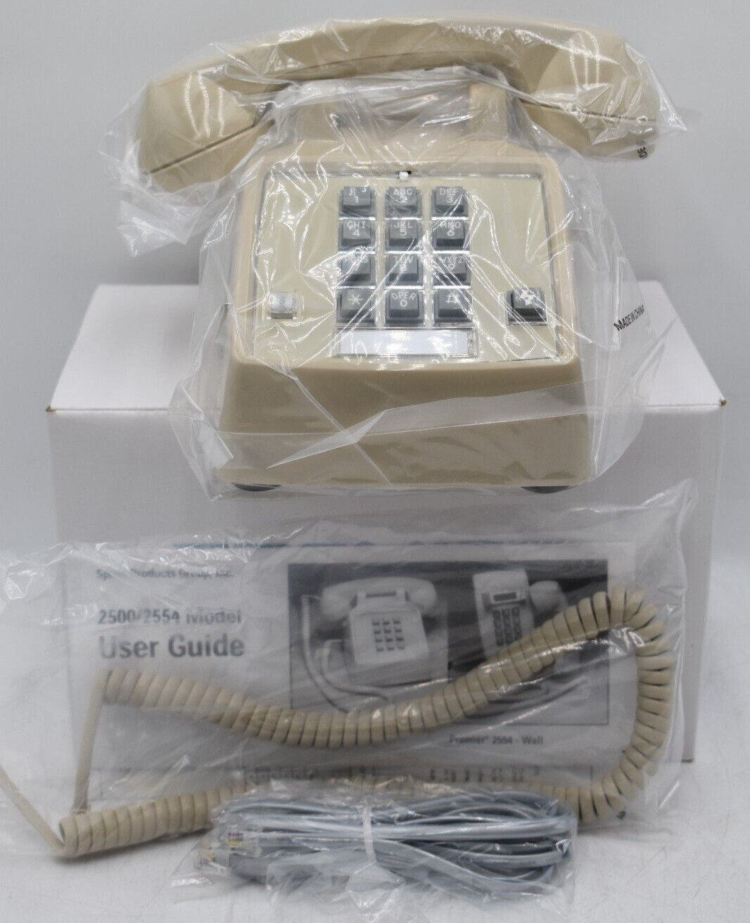 NEW Vintage Premier 2500 Desk Telephone Tone Dial Biege 250044-MBA-27F-CH NEW Vintage Premier 2500 Desk Telephone Tone Dial Biege 250044-MBA-27F-CH