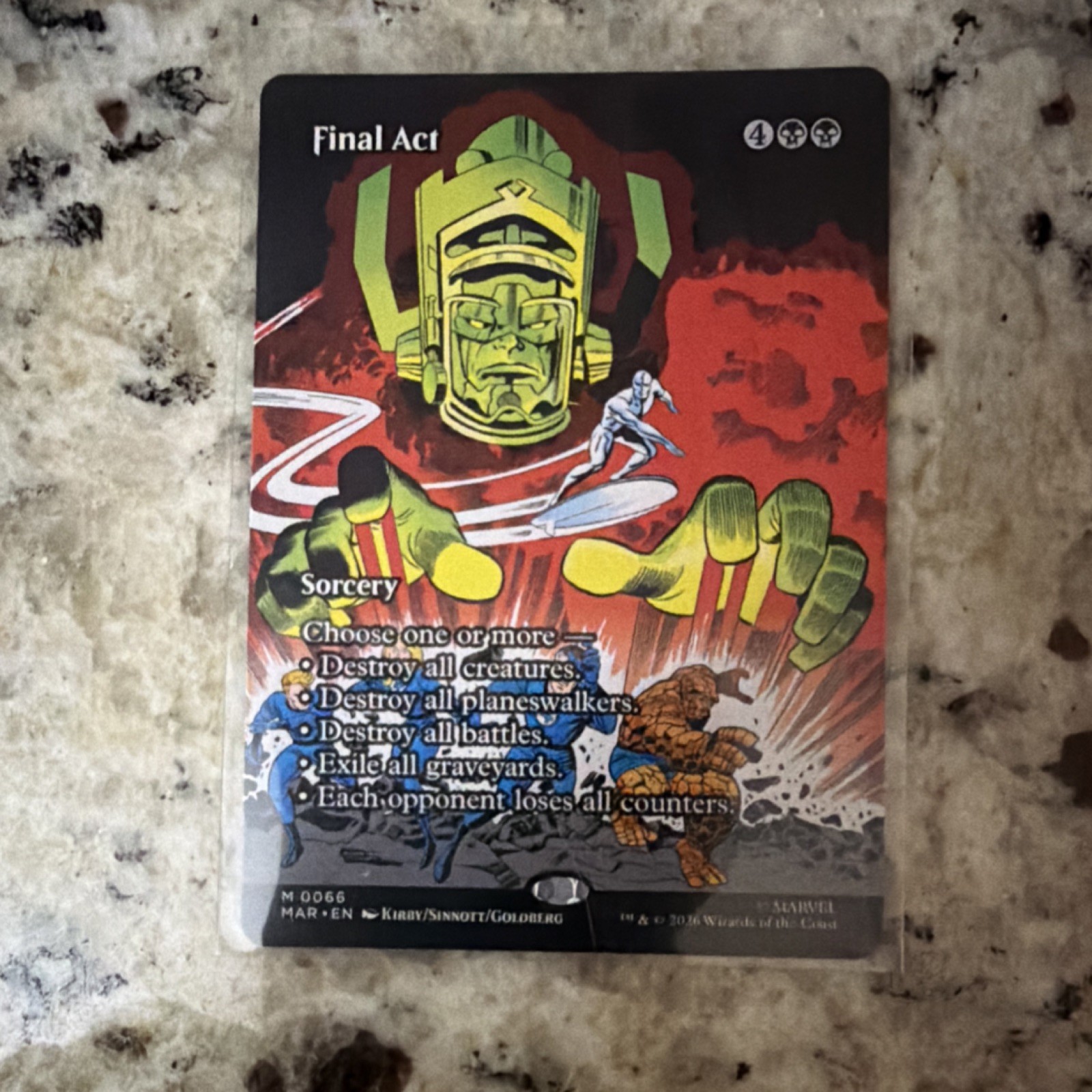 Wizards of the Coast MTG Final Act Marvel 0066 Foil Extended Art Mythic Wizards of the Coast MTG Final Act Marvel 0066 Foil Extended Art Mythic