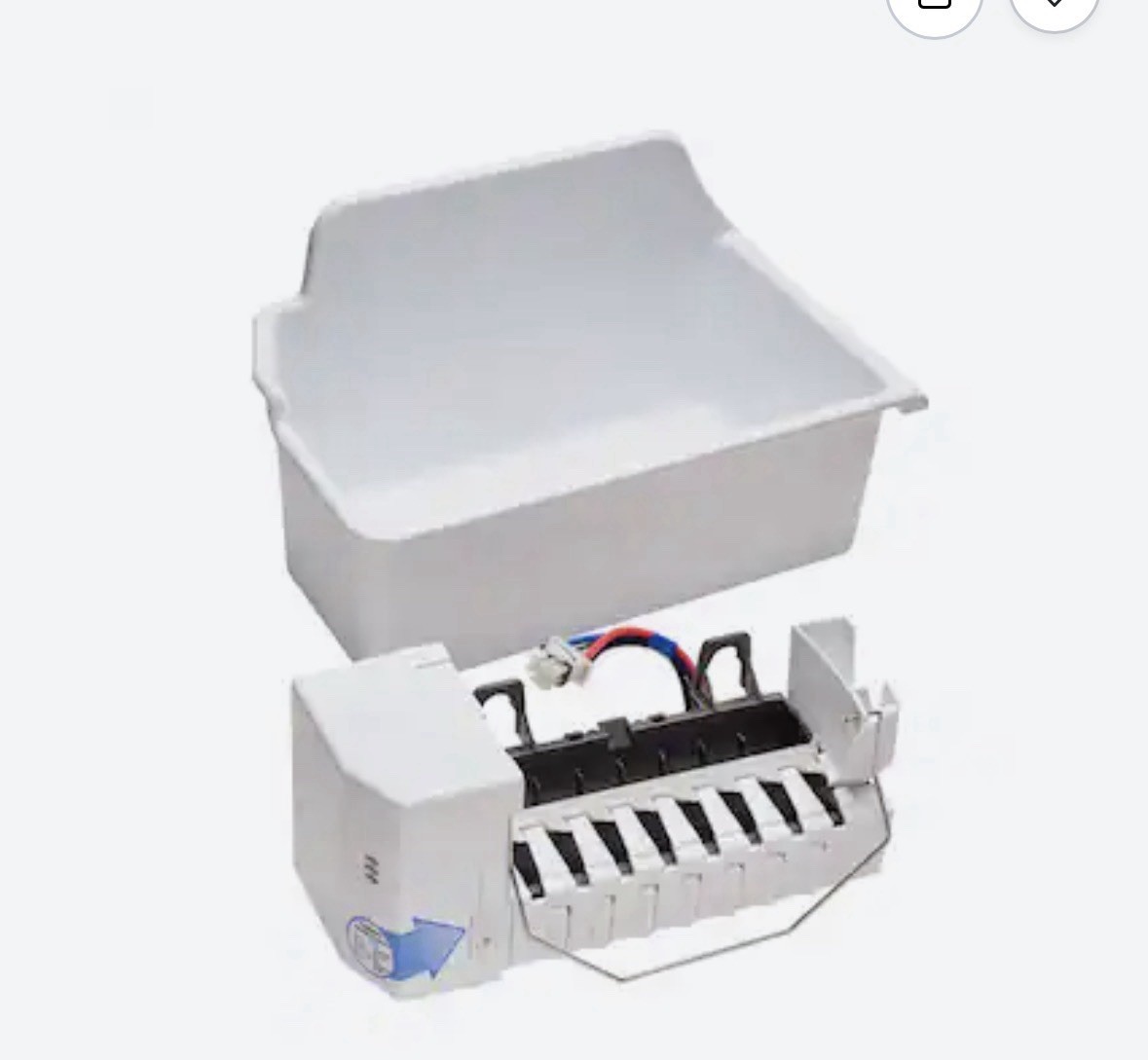 LK60C Automatic Ice Maker for select LG Top Freezer Refrigerators - White