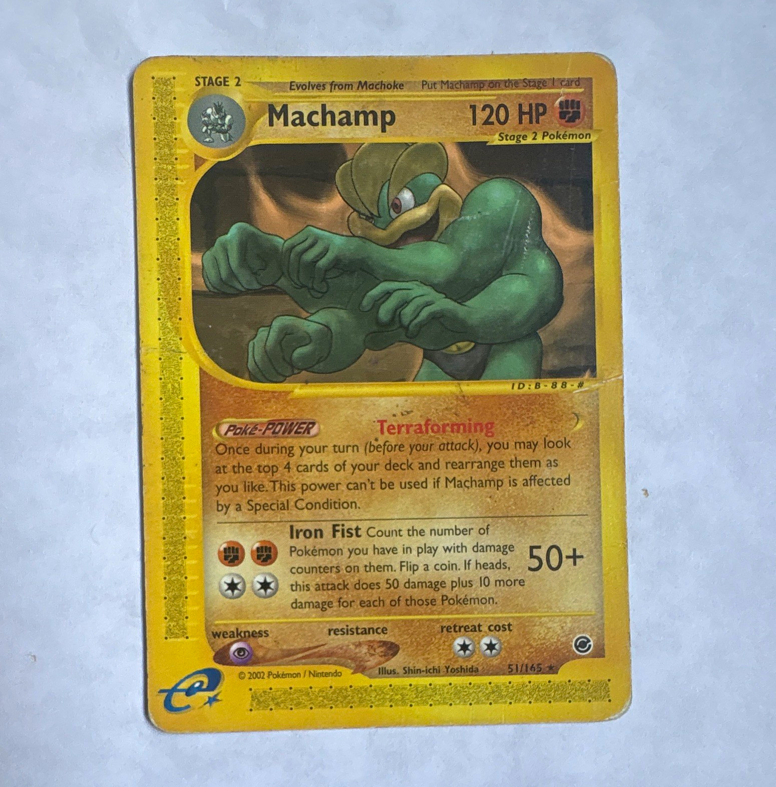 The Pokémon Company Machamp Expedition Base Set Reverse Holo 051/165 Rare EN The Pokémon Company Machamp Expedition Base Set Reverse Holo 051/165 Rare EN