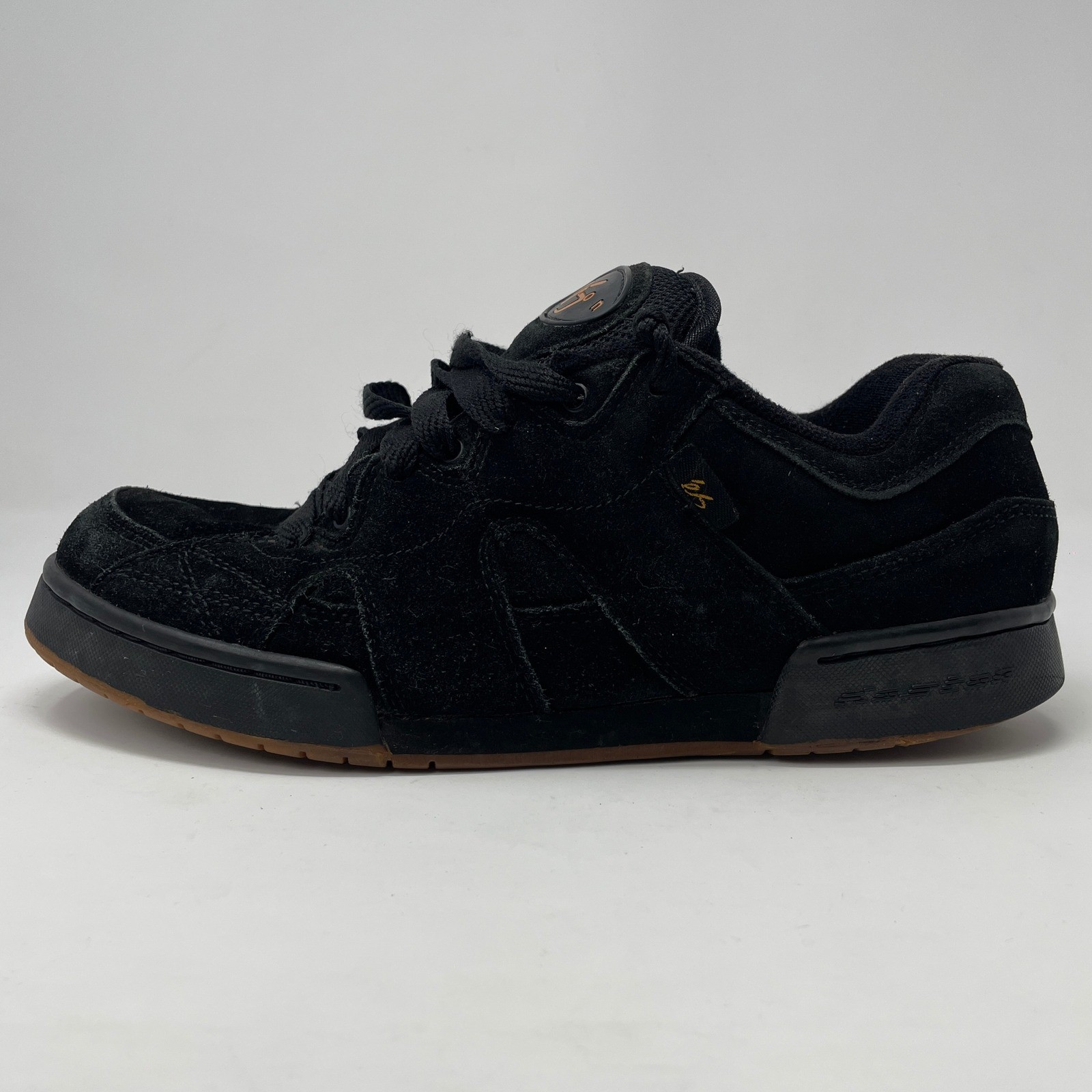 VTG es Eric Koston Skate Shoes Black Gum EK-01 Iconic 2003 Sz 12 Y2K Retro Read