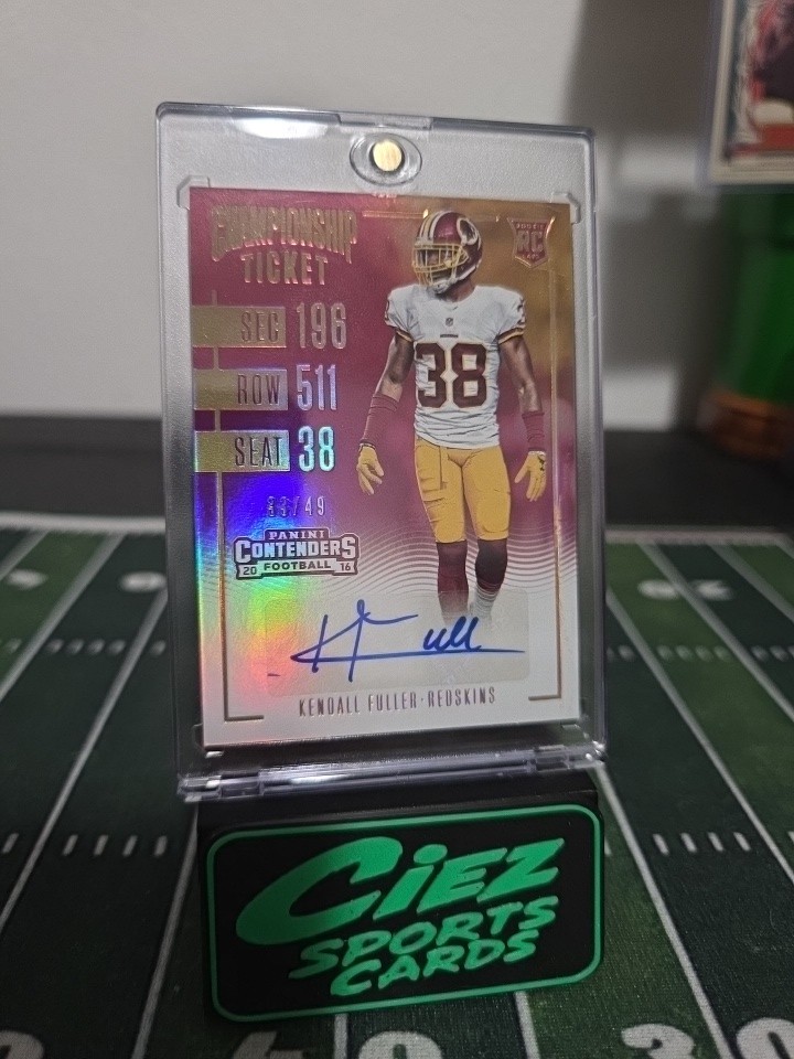2016 Panini Contenders - Rookie Ticket Kendall Fuller #222 Championship... 2016 Panini Contenders - Rookie Ticket Kendall Fuller #222 Championship...