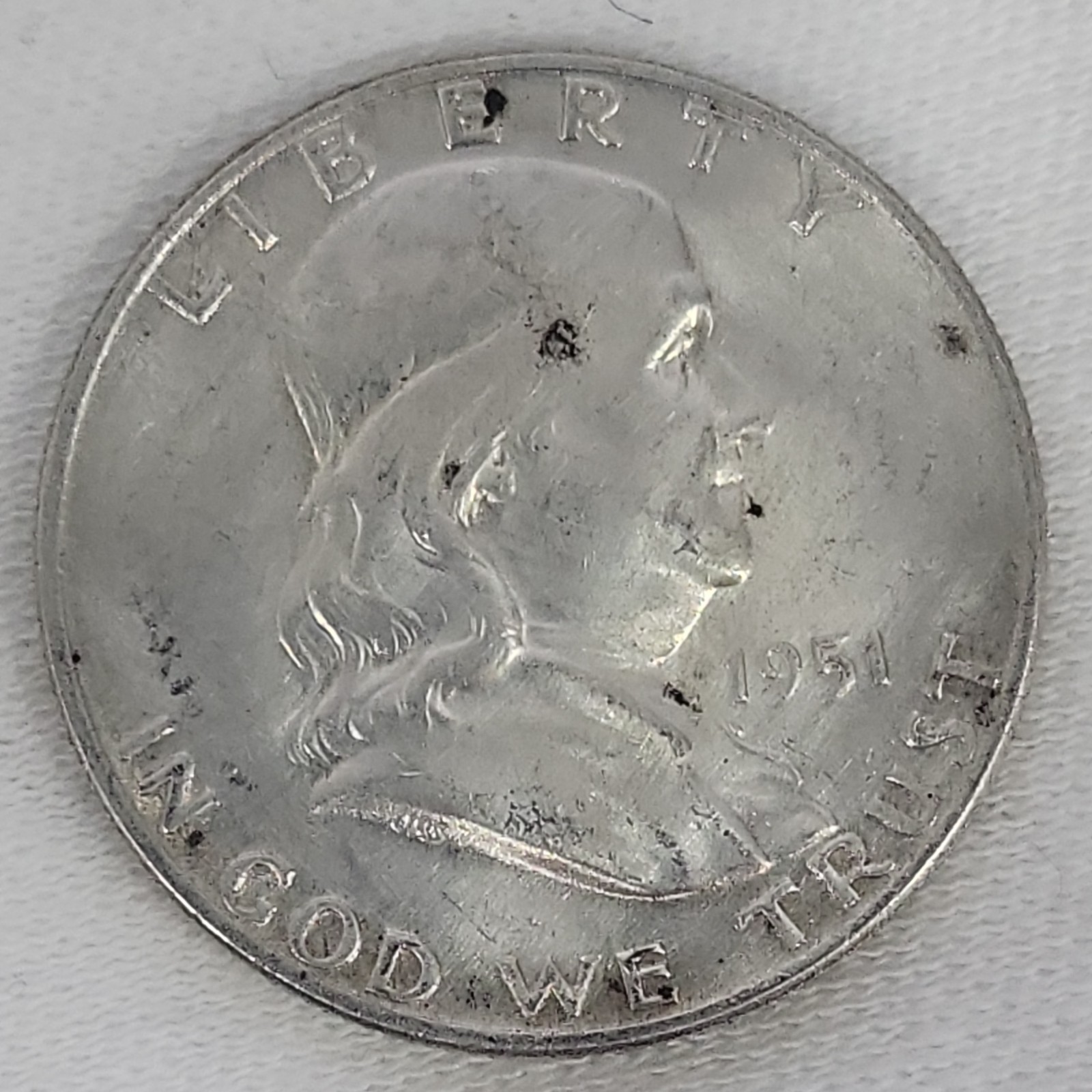 1951 D Franklin Half Dollar FBL in BU Condition
