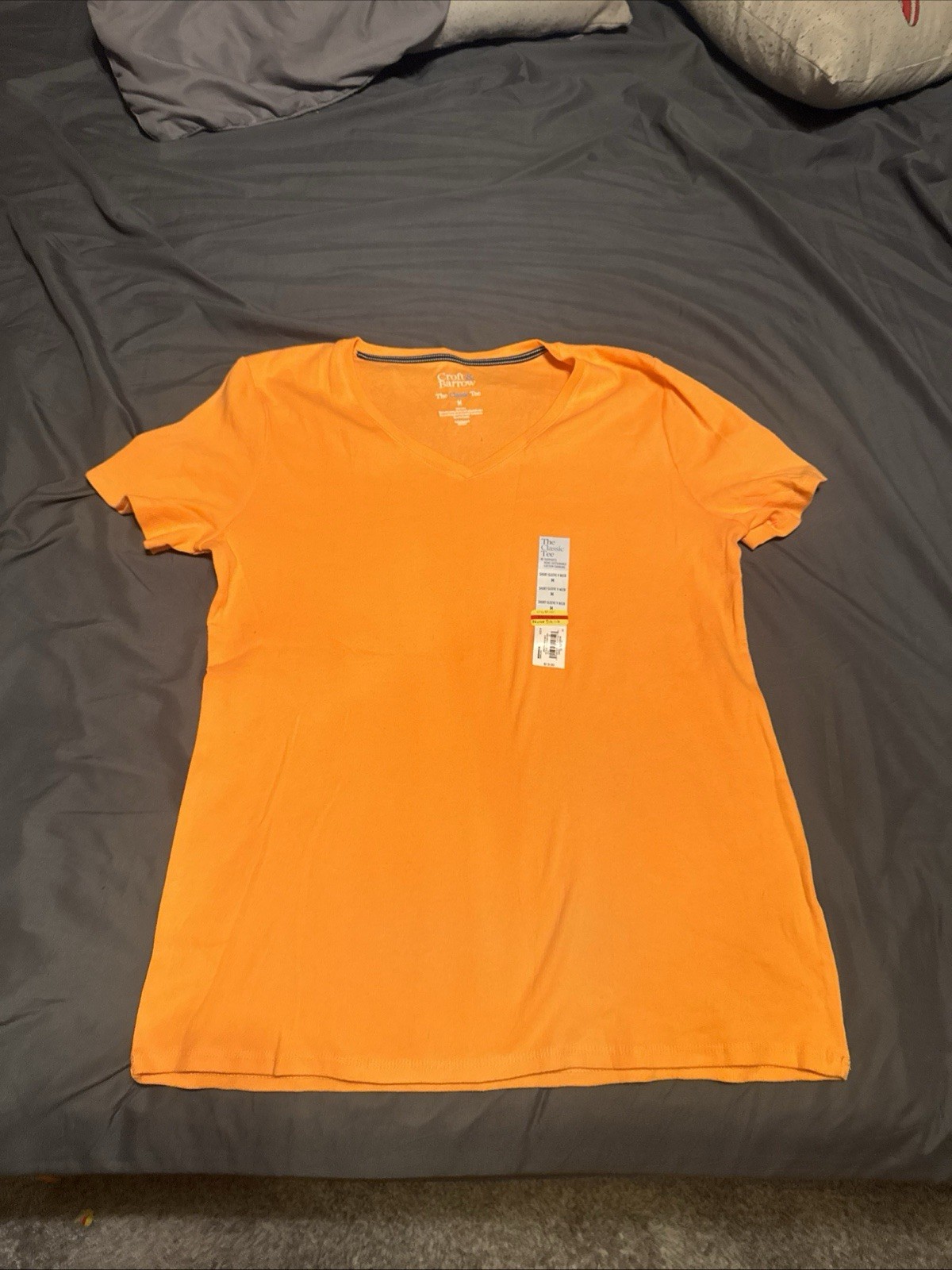 Women\'s Croft & Barrow Short Sleeve Orange Womans Medium New With Tags Women\'s Croft & Barrow Short Sleeve Orange Womans Medium New With Tags
