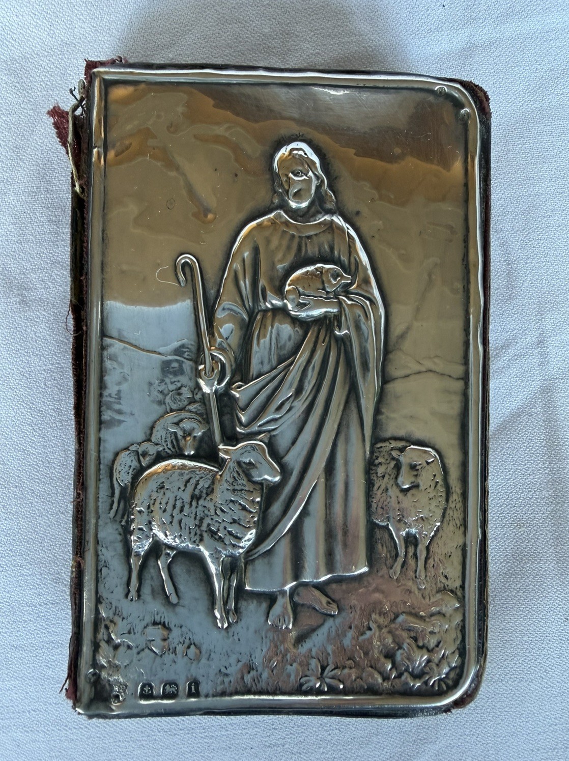 Antique Edwardian Sterling Silver Cover Book Of Common Prayer