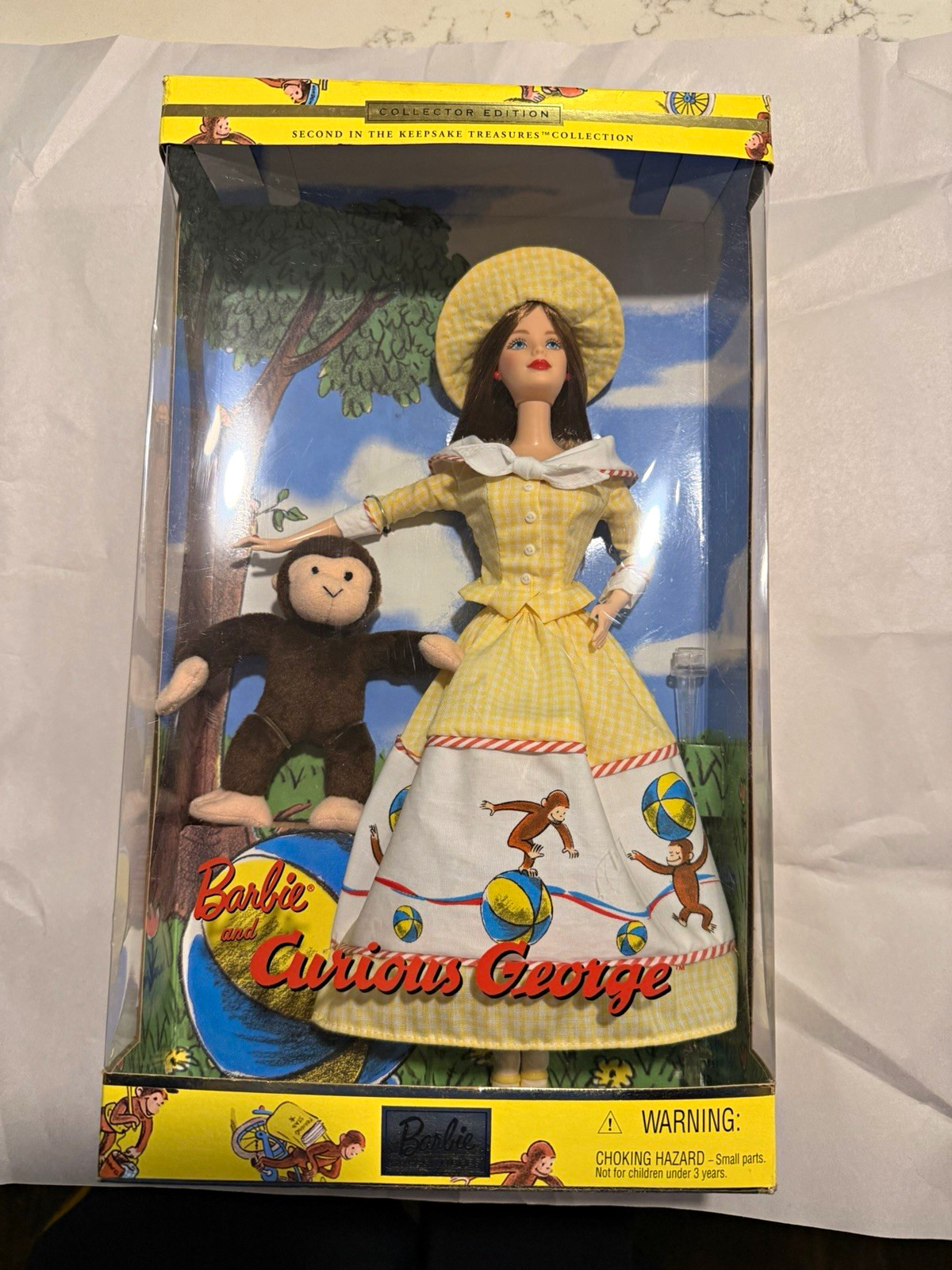 Barbie Collector Edition Keepsake Treasures Curious George 12in Doll & Plush Barbie Collector Edition Keepsake Treasures Curious George 12in Doll & Plush